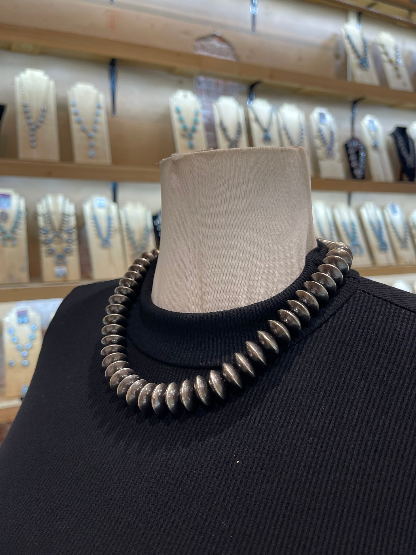 20" 15mm Handmade Navajo Pearls