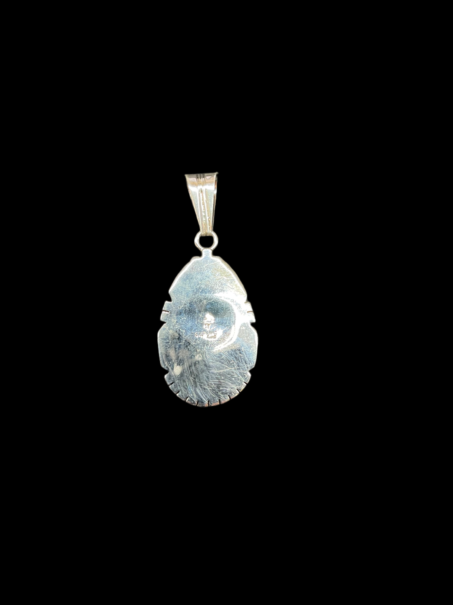 Cripple Creek Turquoise Pendant by Samuel Yellowhair, Navajo