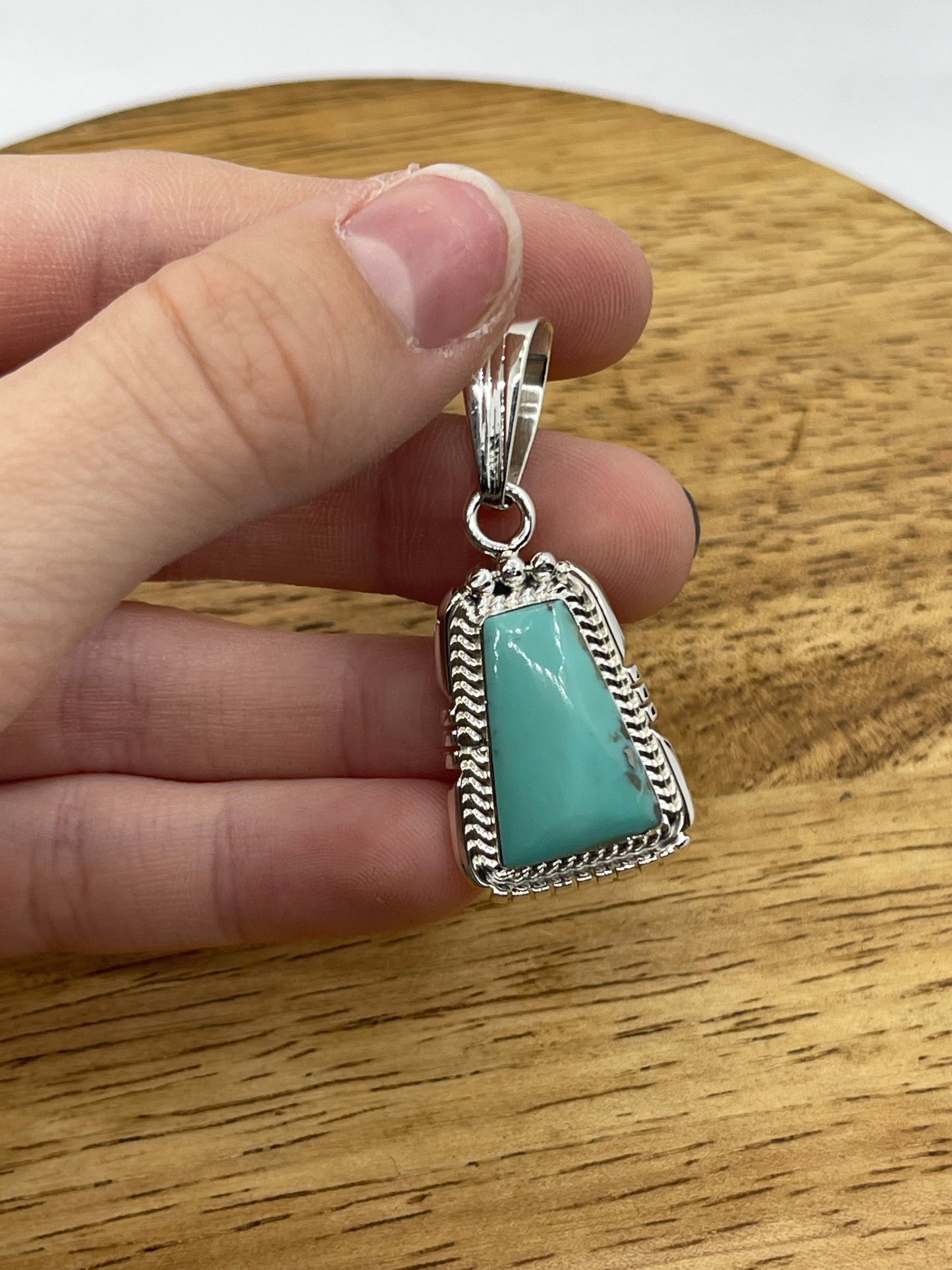 Turquoise Trapezoid Pendant