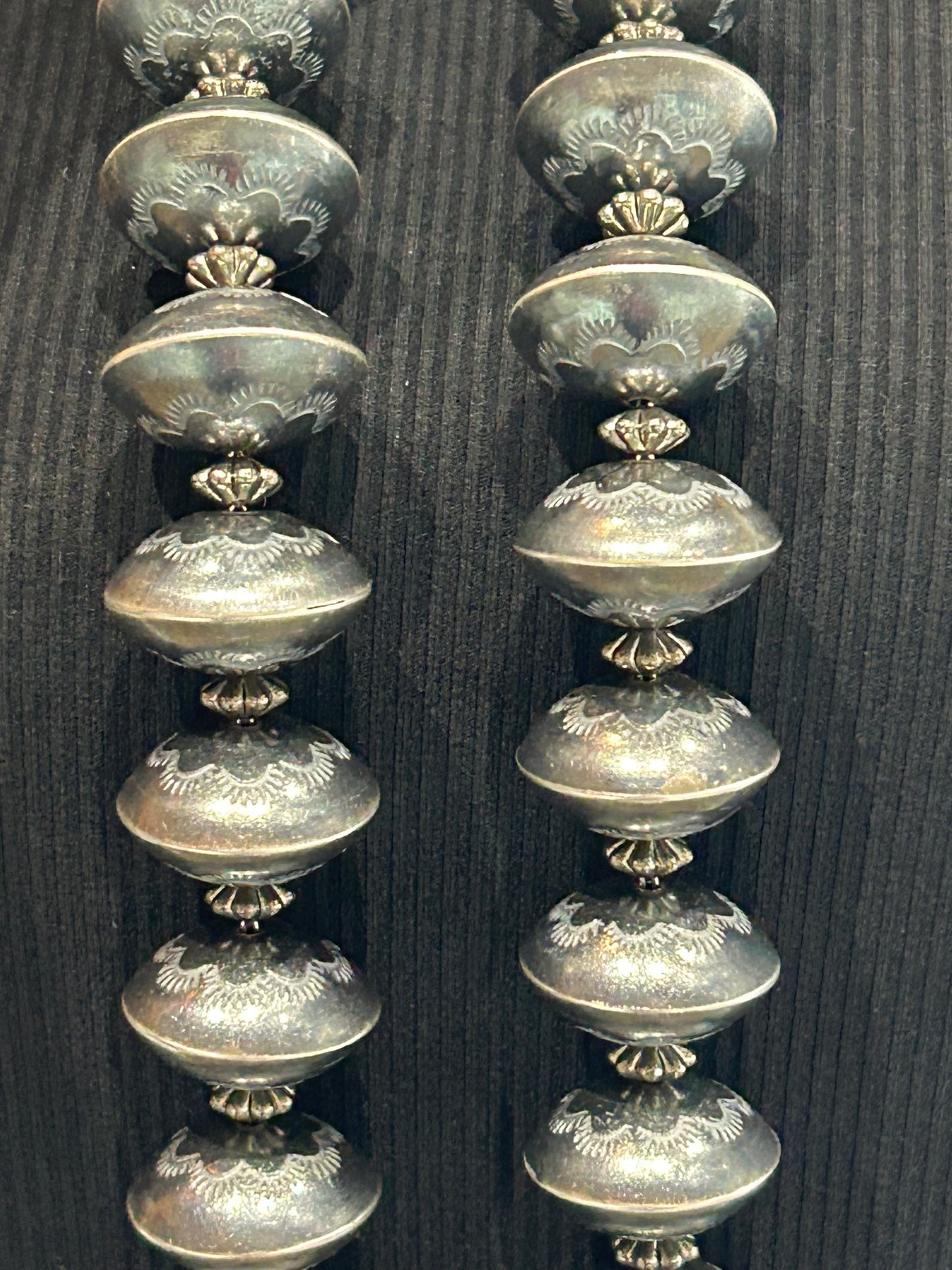 LOT 85 8/2 26" Handmade Navajo Pearls by Marietta D. Kellywood, Navajo