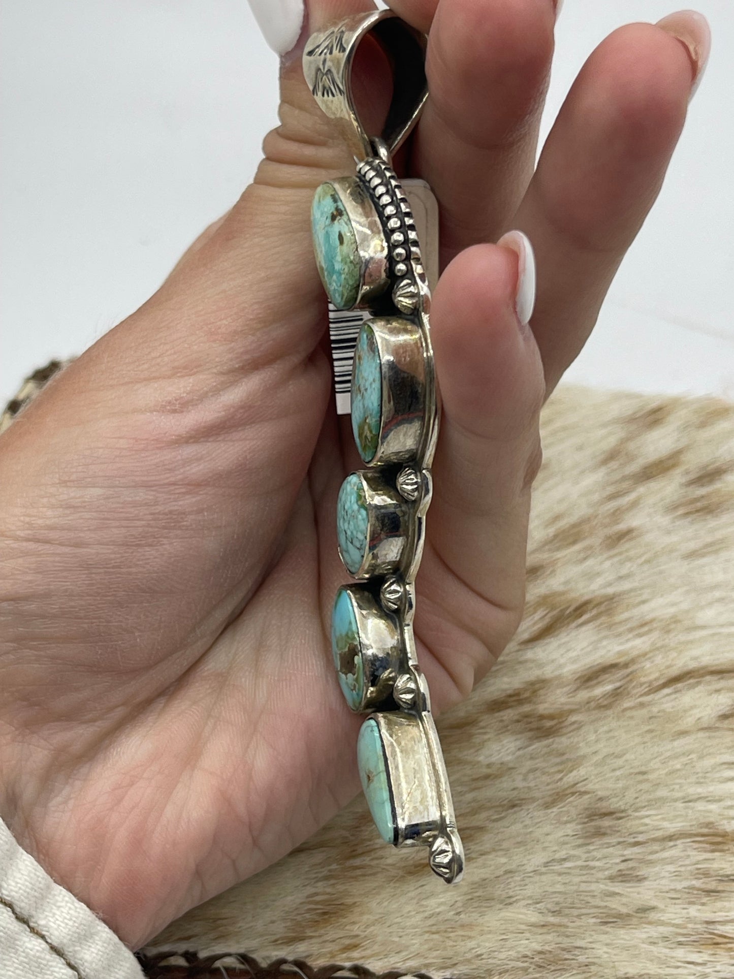 Sonoran Gold Turquoise Pendant with a 10mm Bale