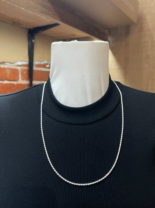 24" Braided Chain Made in Italy