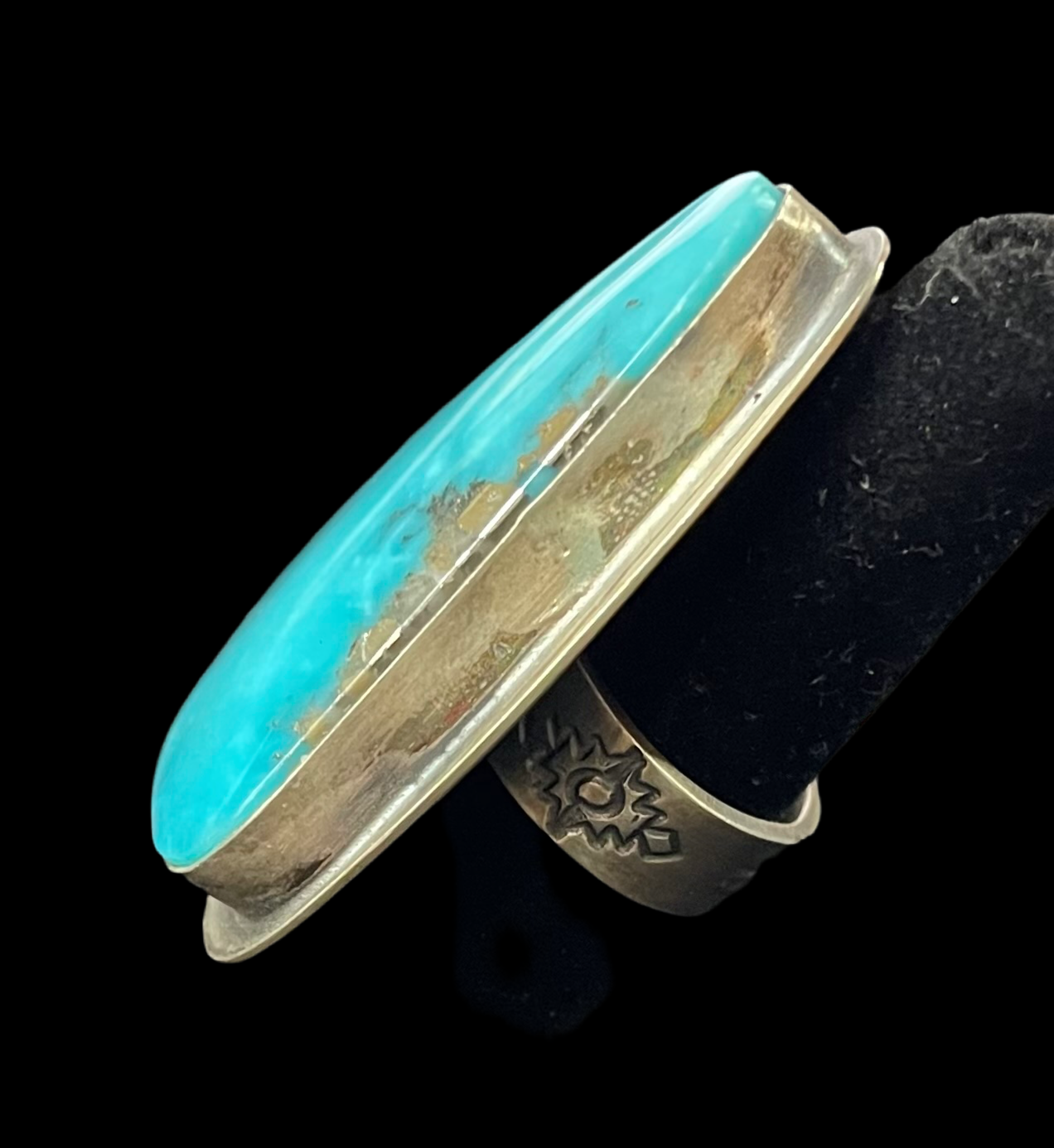 7.5 Kingman Turquoise Ring by ZIA