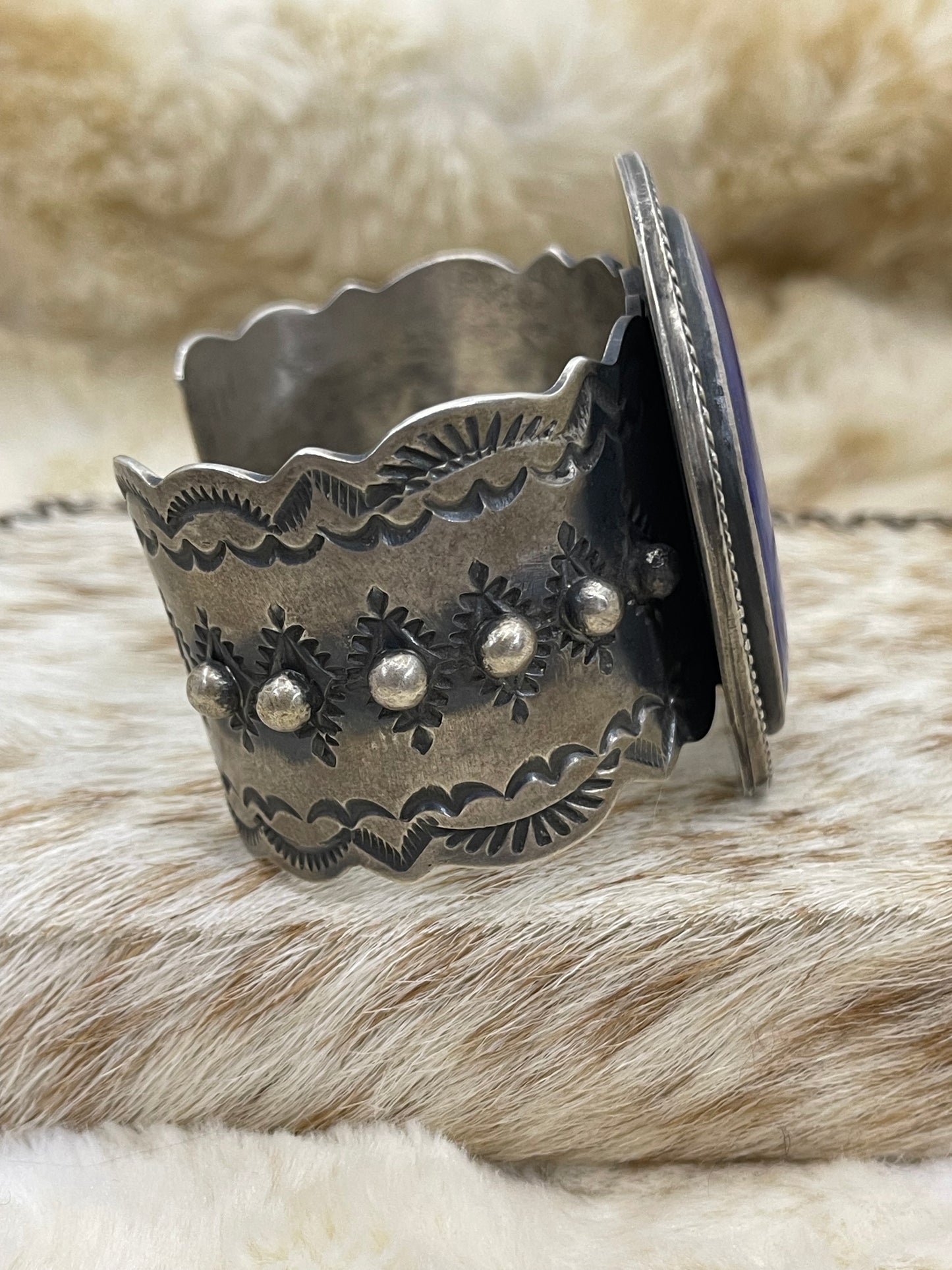 6.25" - 7.5" Lapis Lazuli Cuff