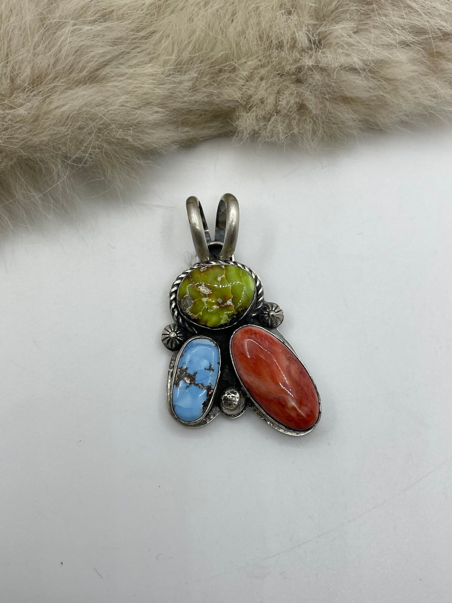 10mm Bail Sonoran Gold, Golden Hills & Red Spiny Oyster by Boyd Ashley, Navajo