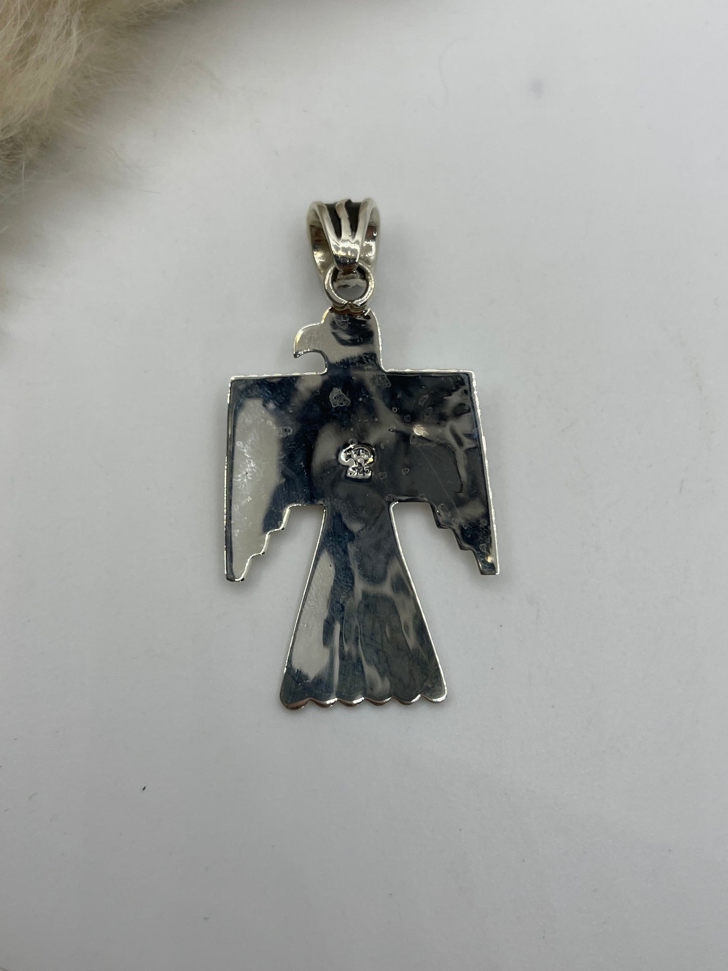 Thunderbird Pendant 7.7mm bale by Brandon Berlin, Navajo