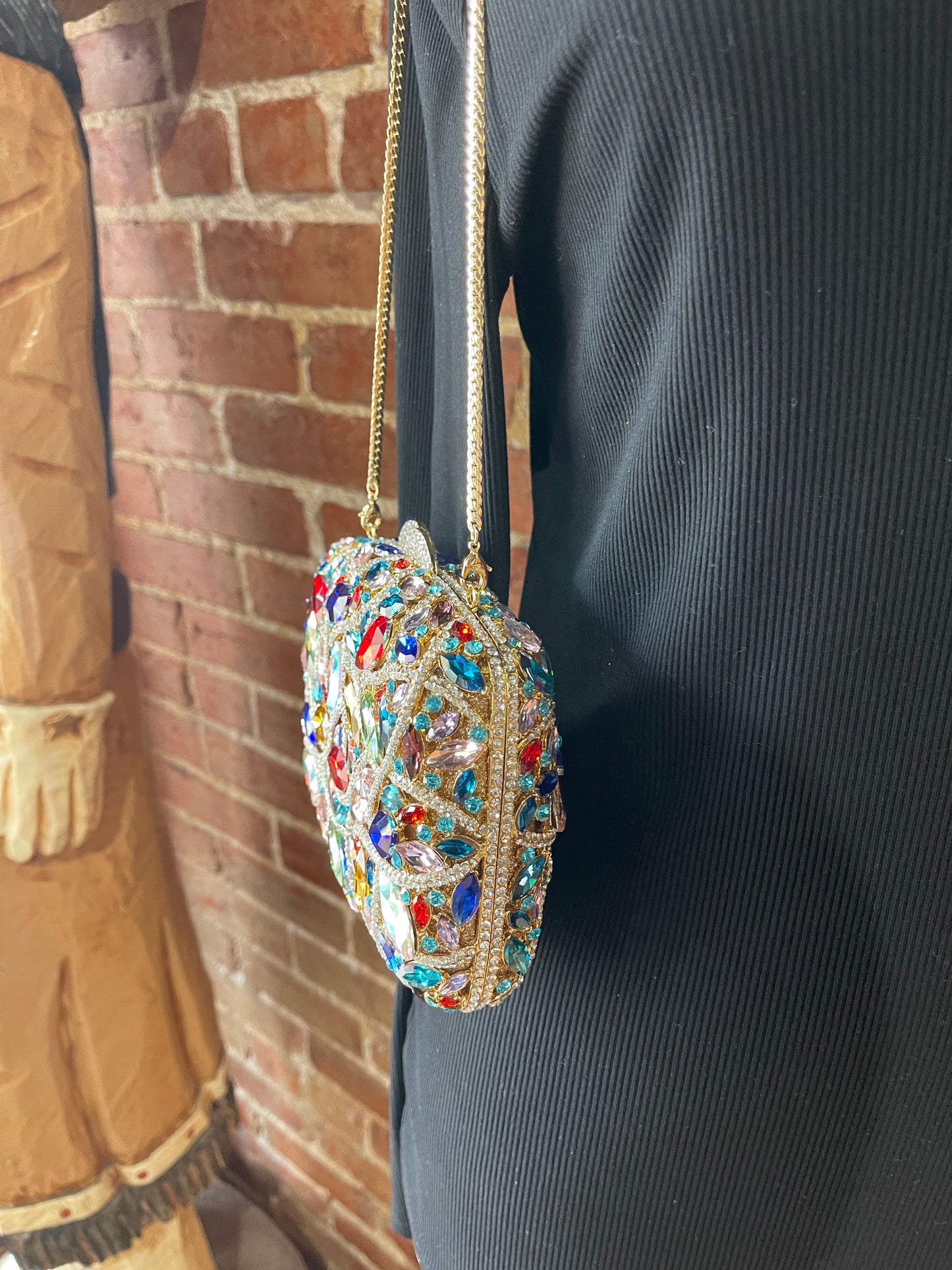 Rainbow Diamond Gold Purse
