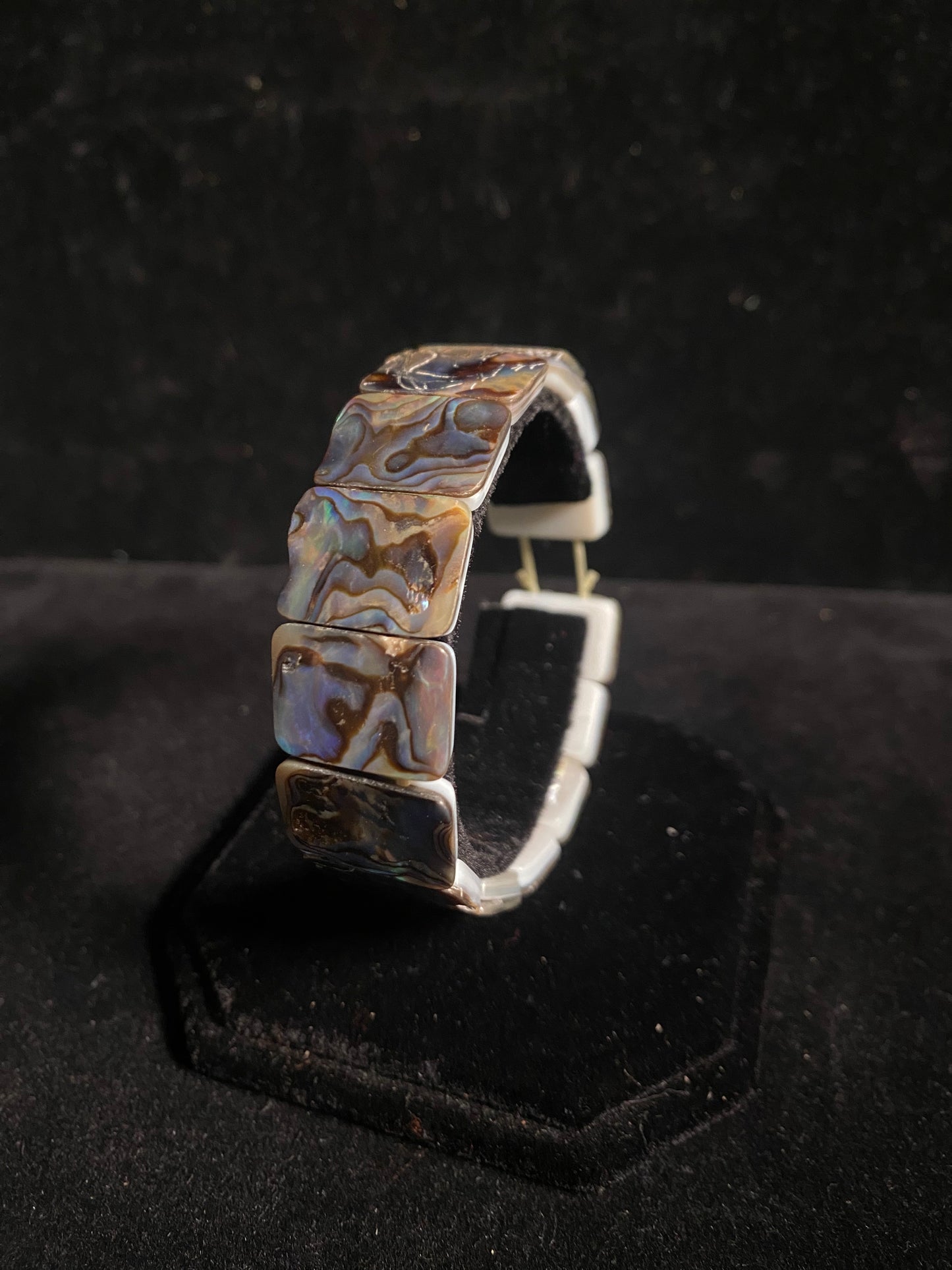 Abalone Shell Stretchy Bracelet by Jolene Bird