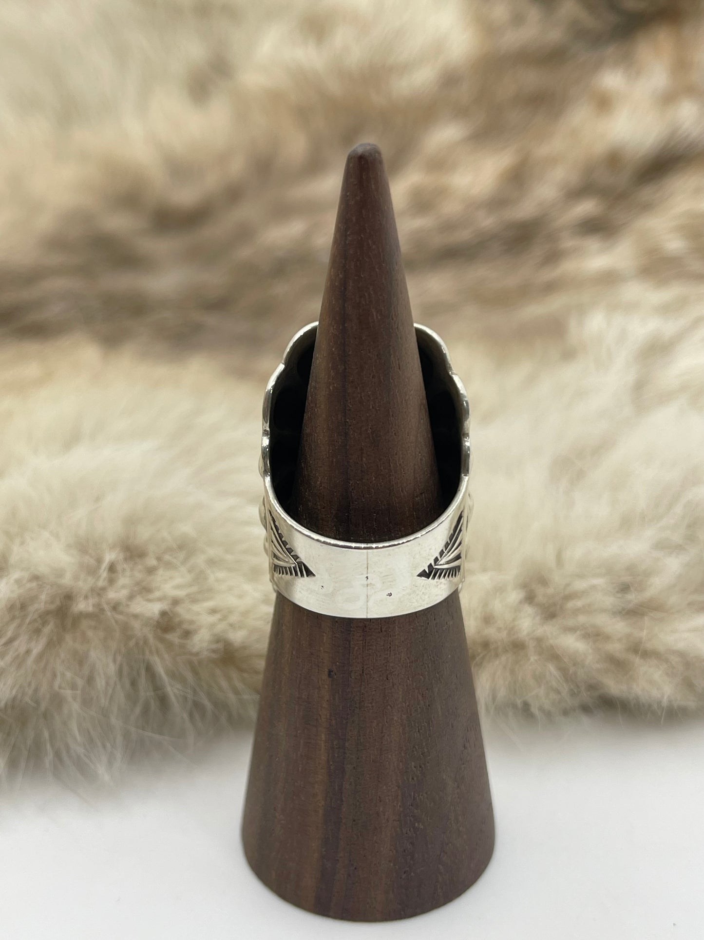 8.0 Concho Ring by Darrell Cadman, Navajo