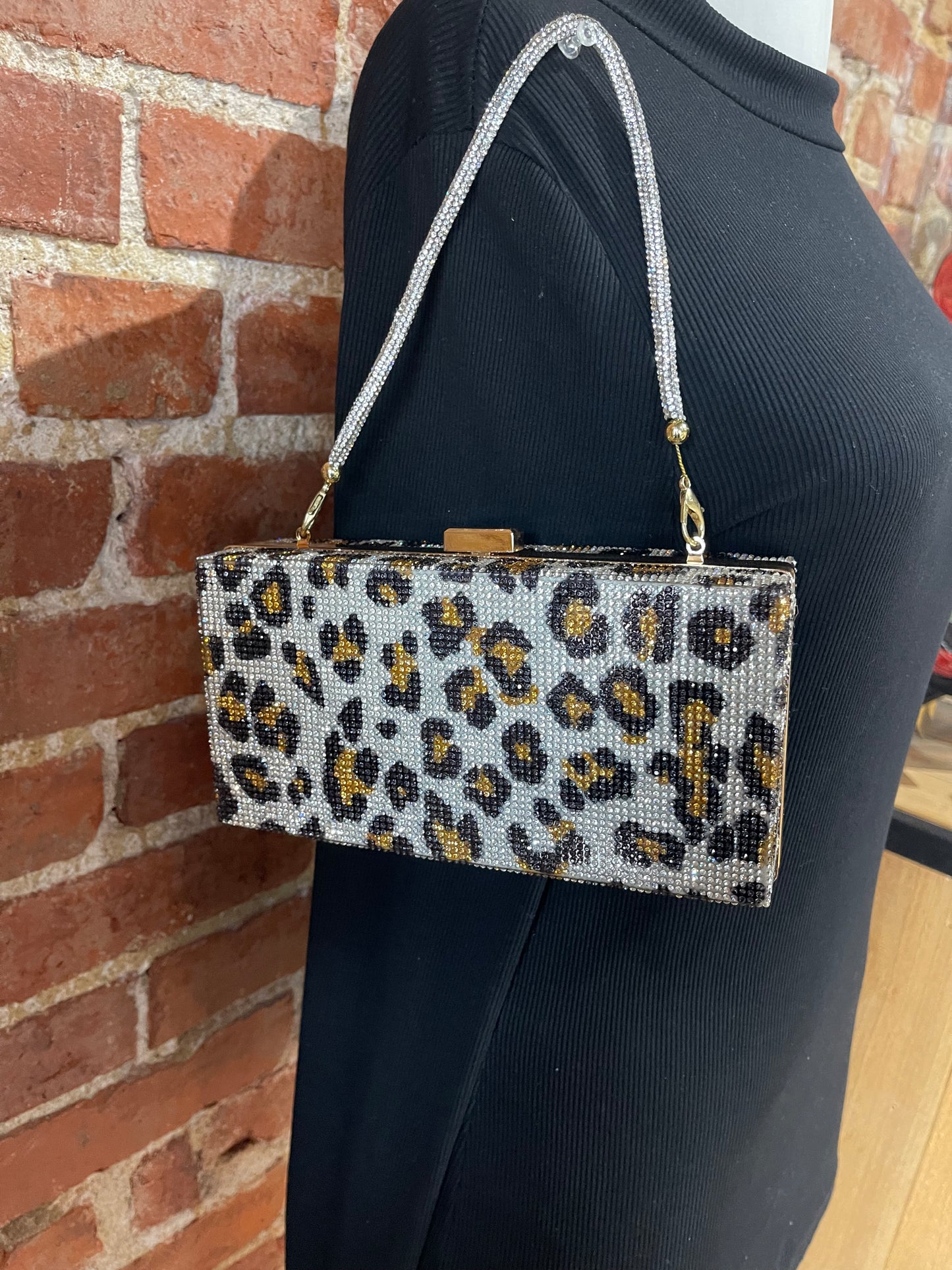 Bedazzled Leopard Purse