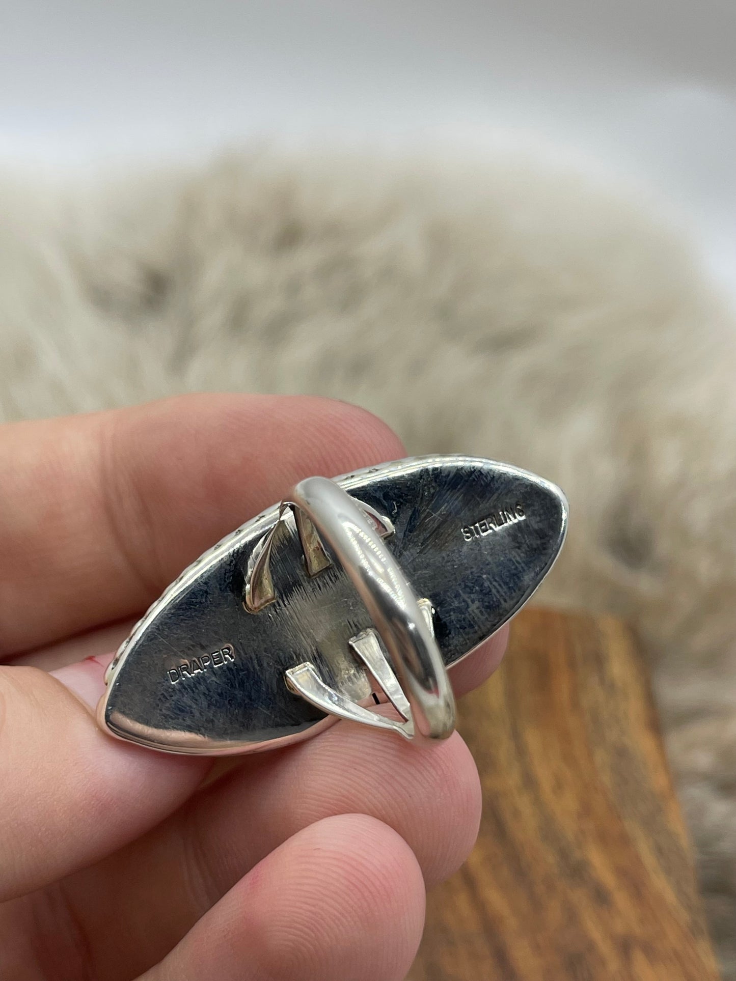 8.0 Crazy Lace Agate Ring By Joelias Draper, Navajo