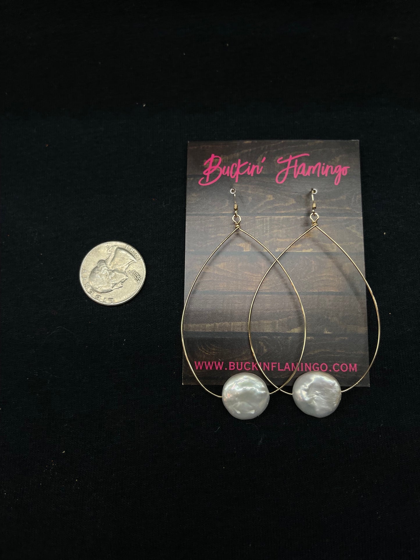 Lightweight 14k Gold Filled and Fresh Water Pearl Dangle Earrings