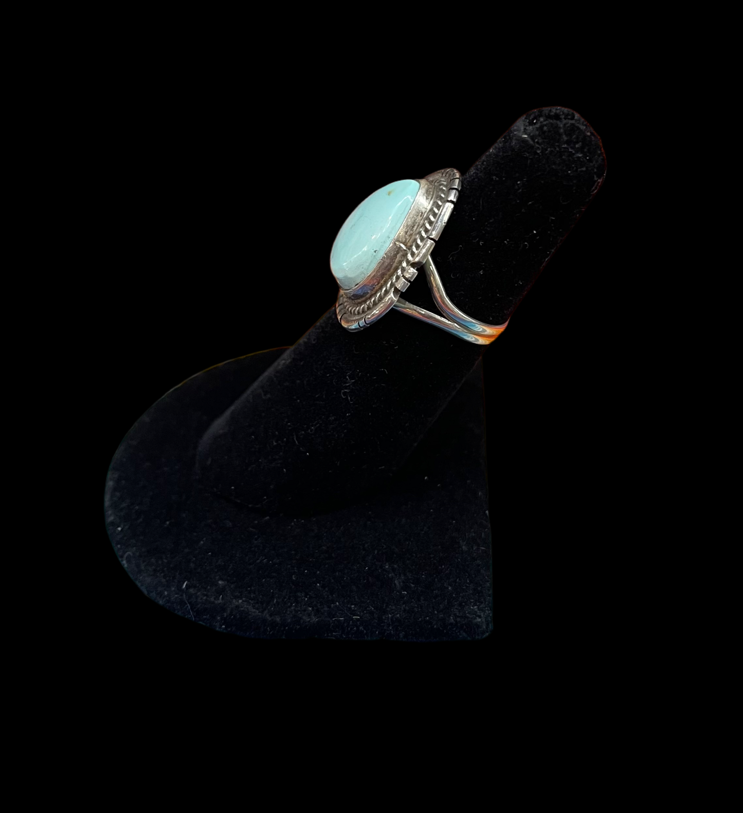 5.75 Royston Turquoise Ring by Dave Skeets, Navajo