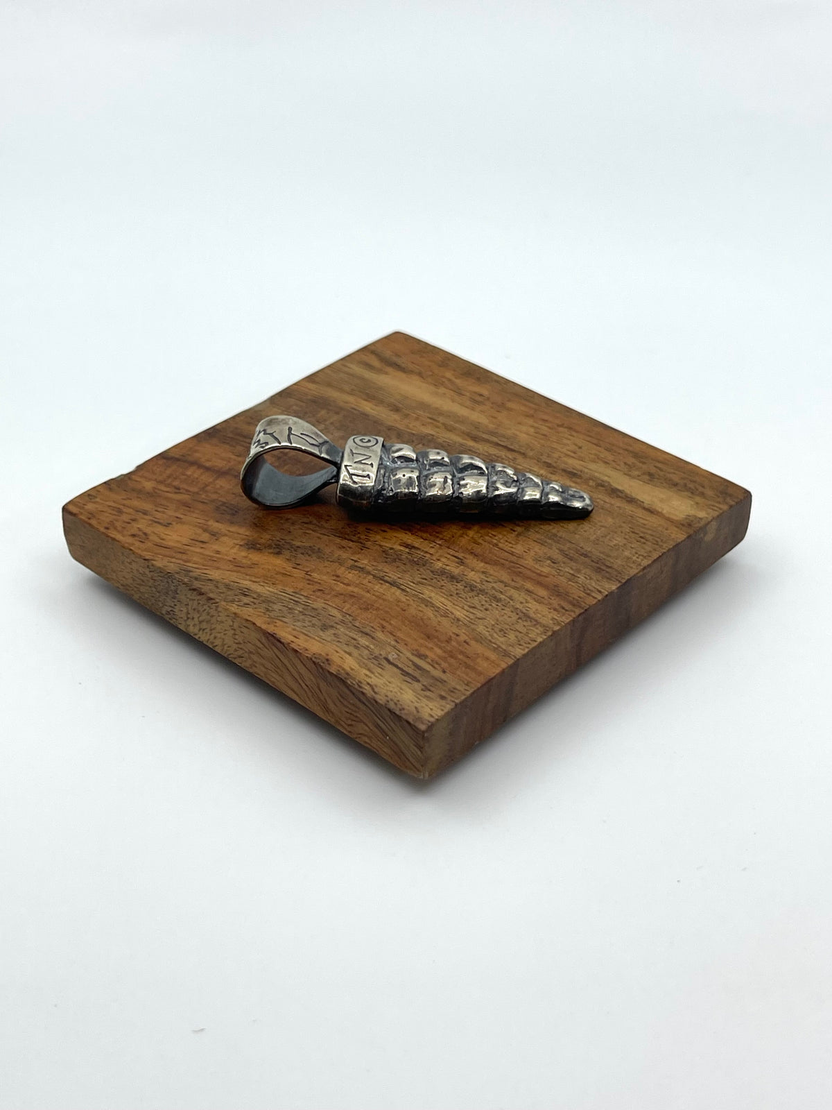 9.2mm Bale Rattlesnake Rattler Pendant by Bad Bronc