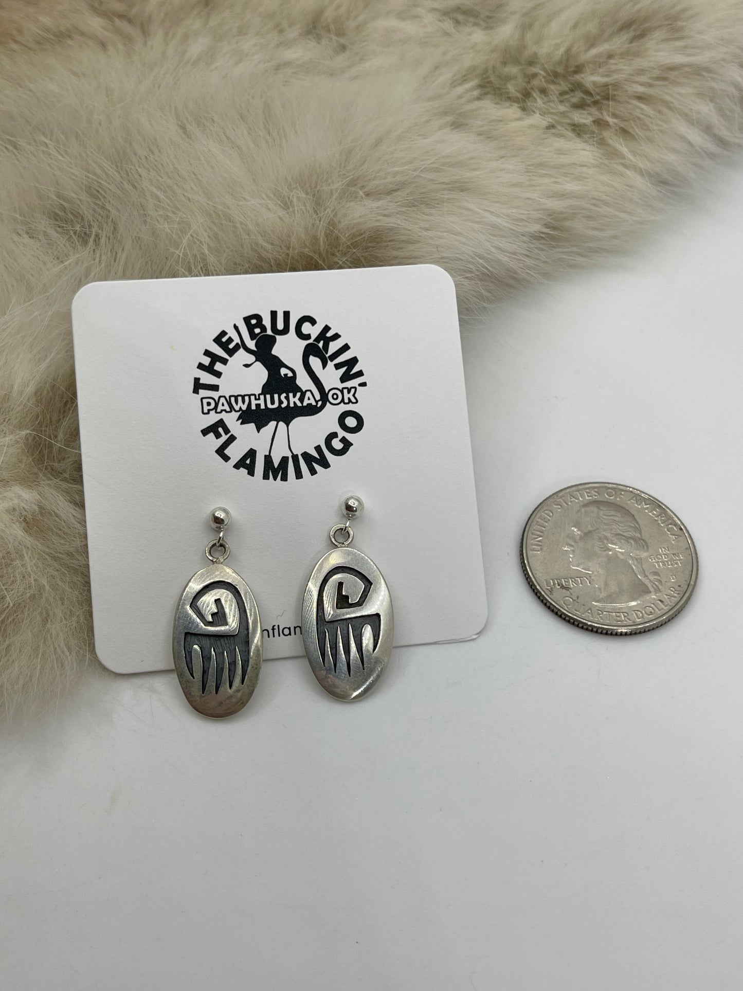 Sterling Silver Earrings by Augustine Mowa, Jr.