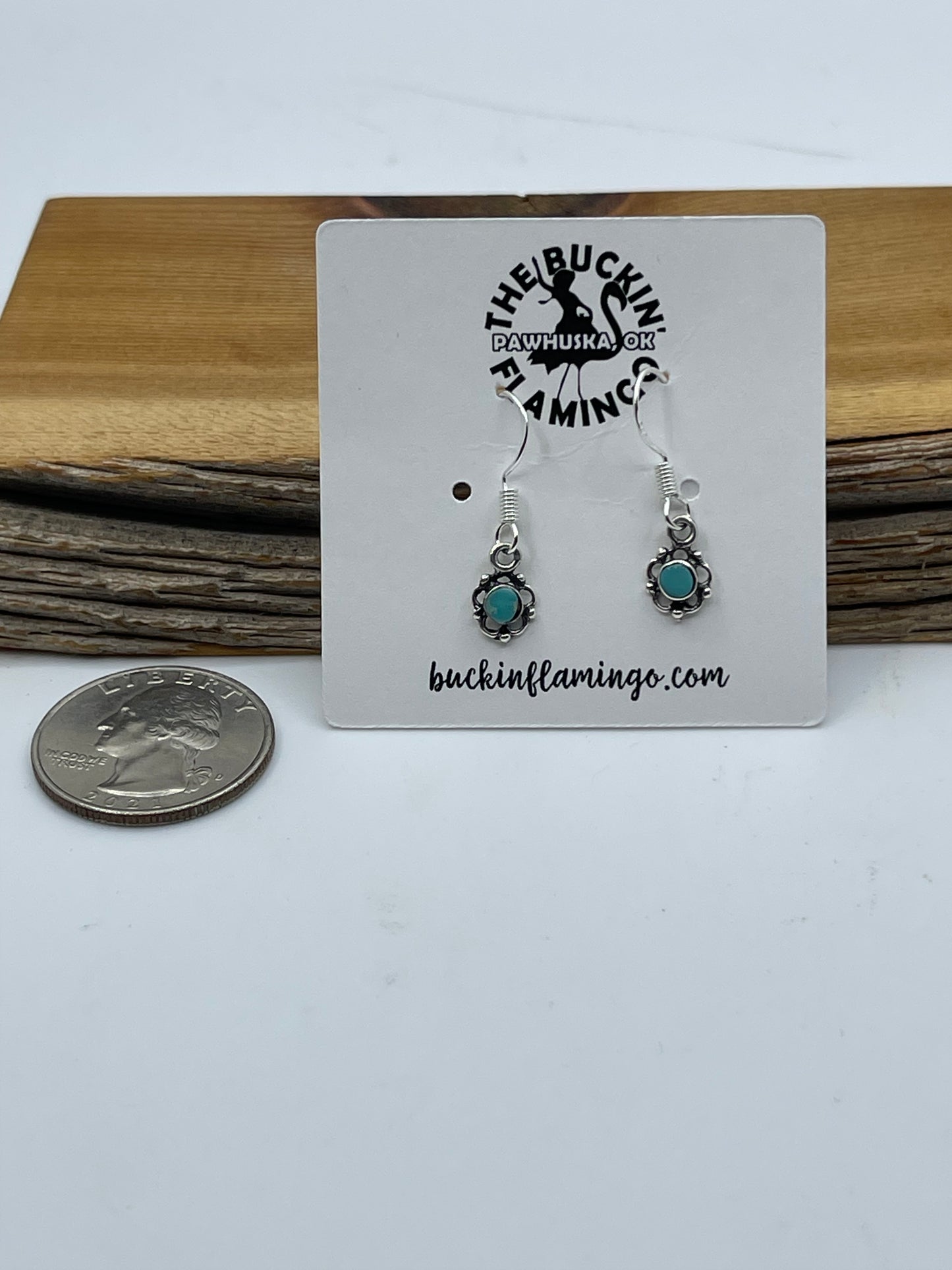 Dainty Turquoise Dangle Earrings