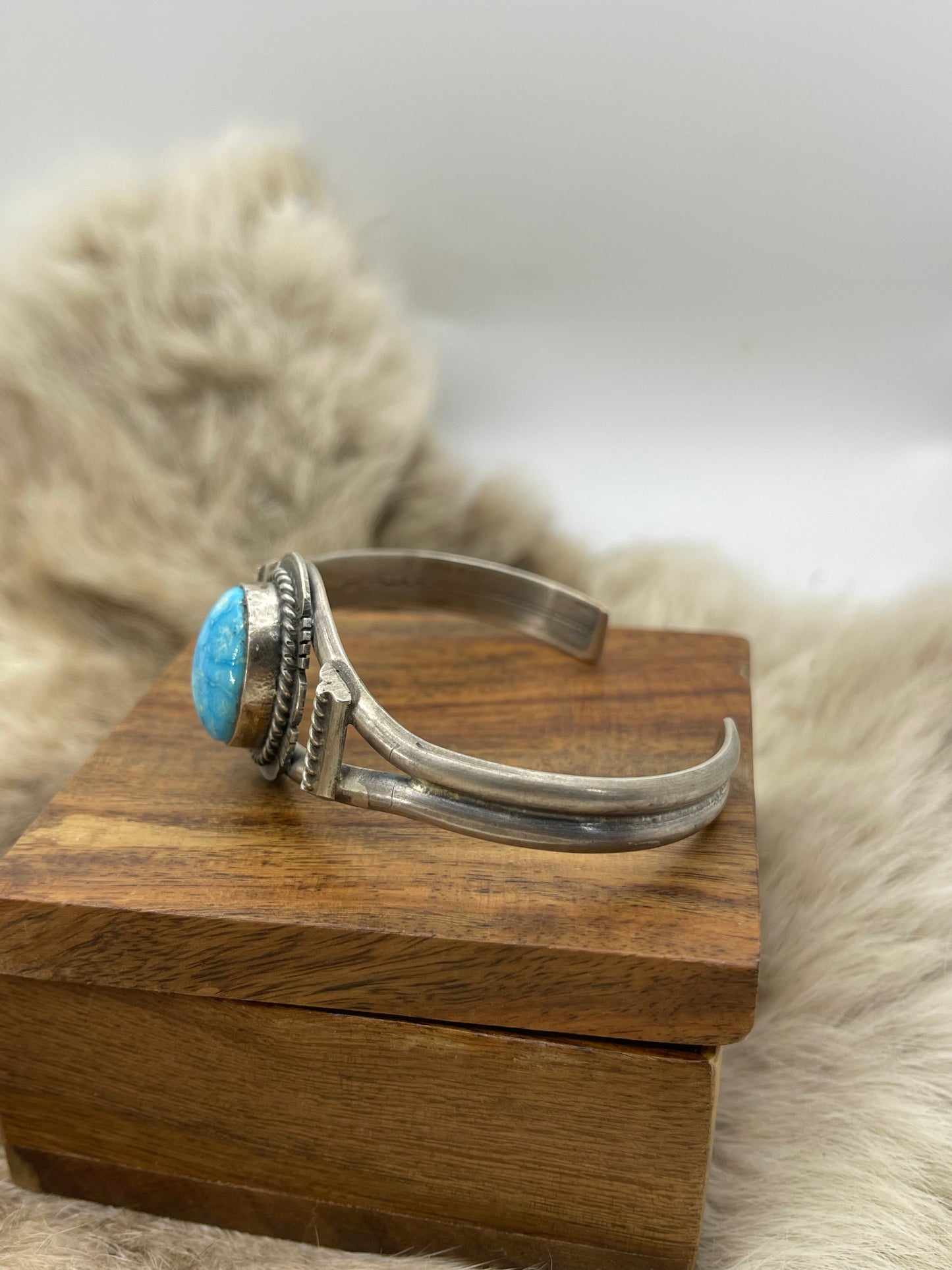 White Water Turquoise by John Nelson, Navajo 5.5" - 7.25"