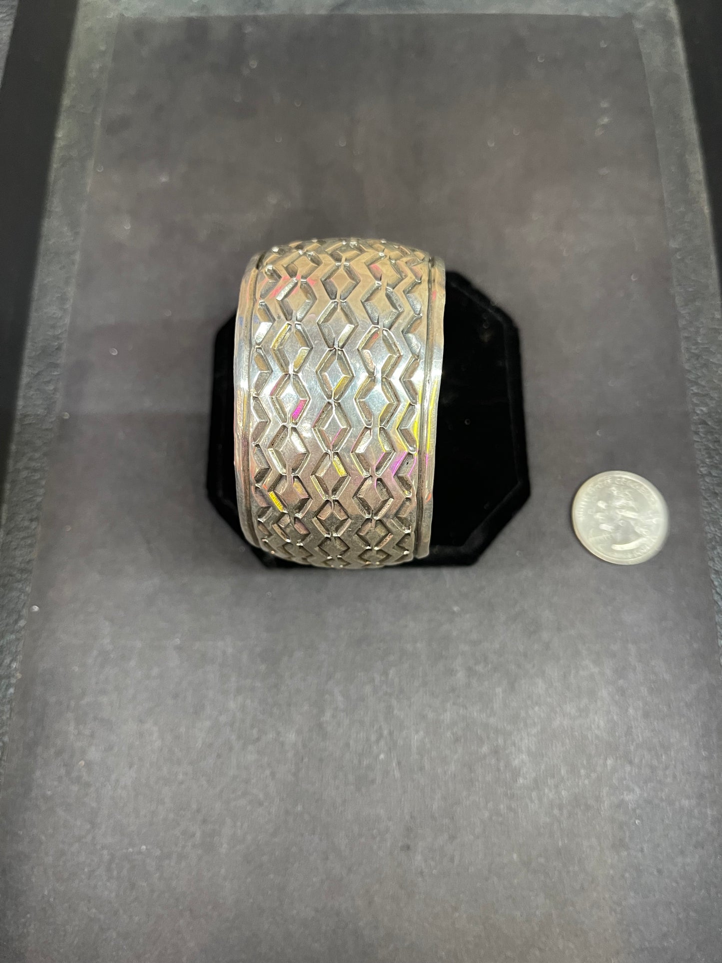 Sterling Silver Stamped Cuff Bracelet