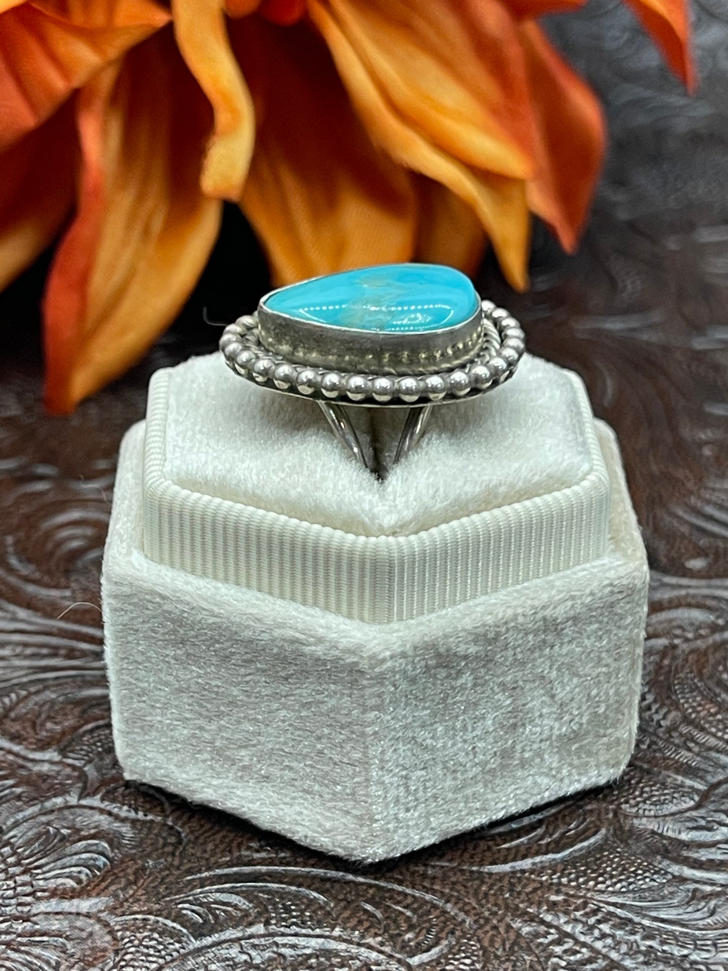 7.5 Kingman Turquoise Ring