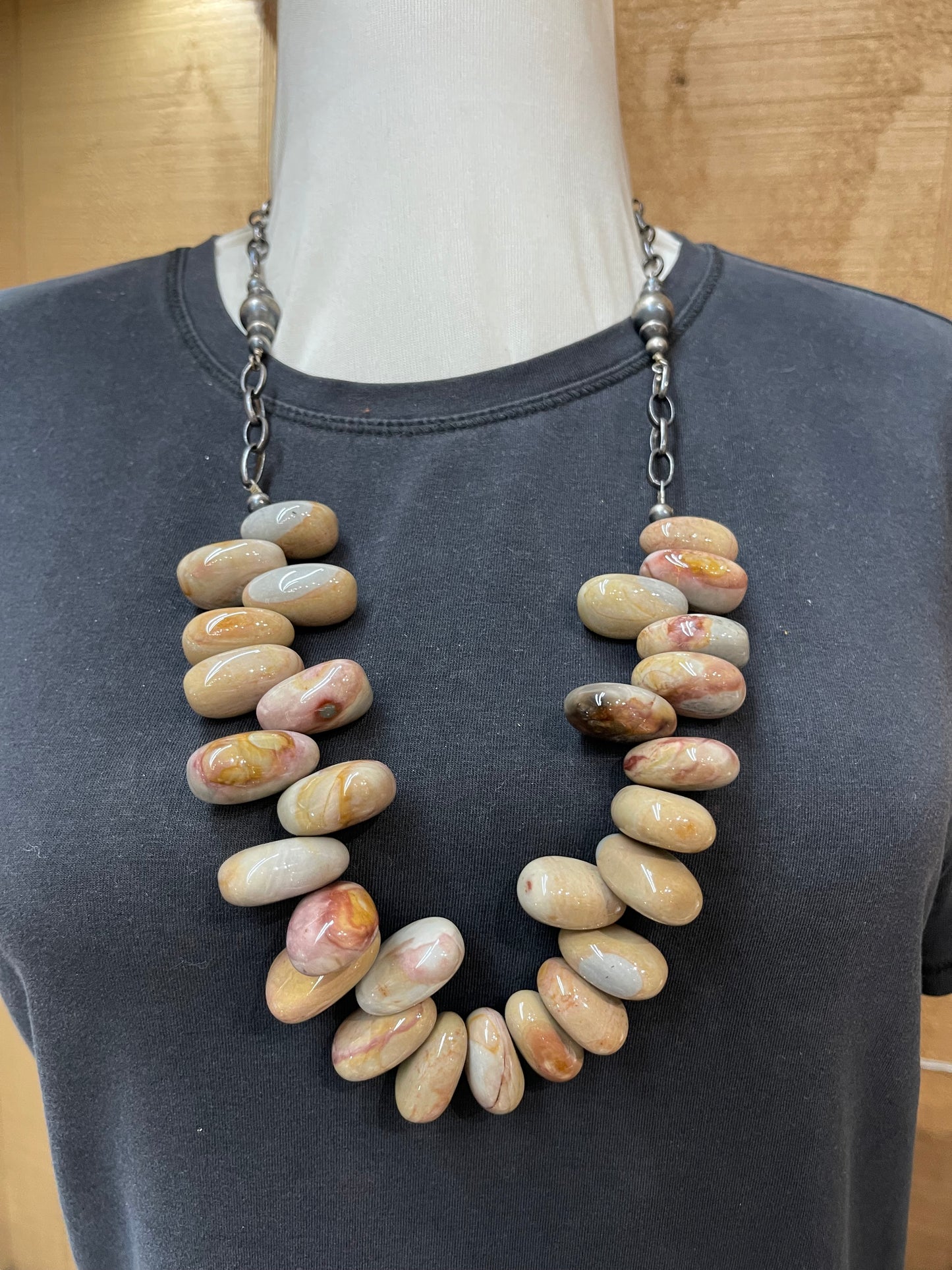 Jasper Nugget Necklace