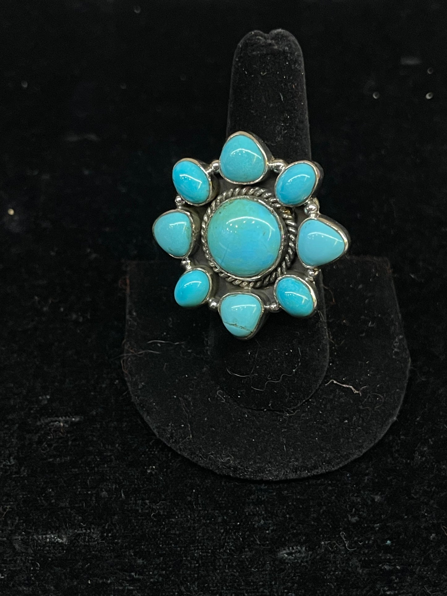 Turquoise Flower Ring