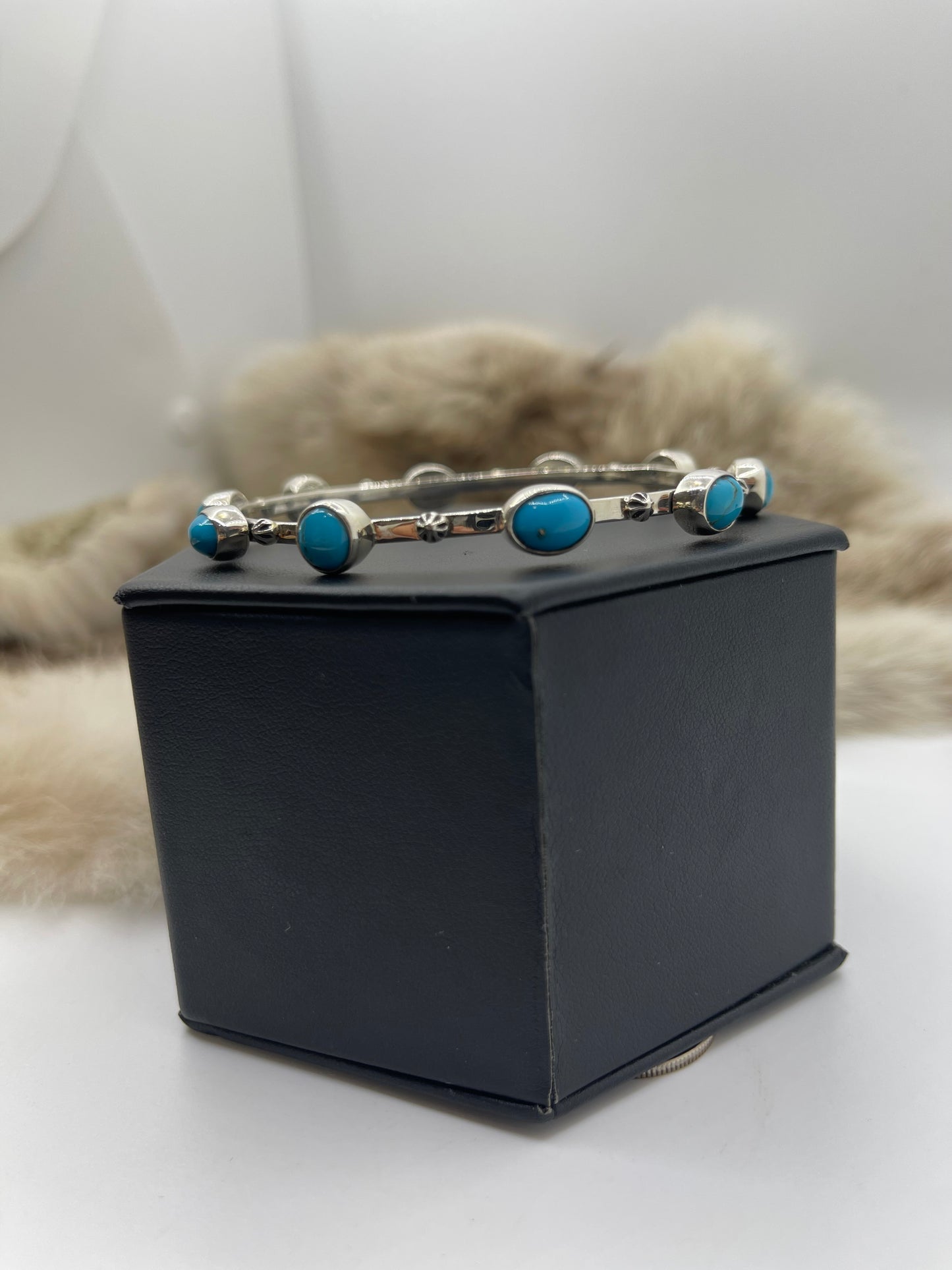 Sleeping Beauty Turquoise 8.25” Bangle