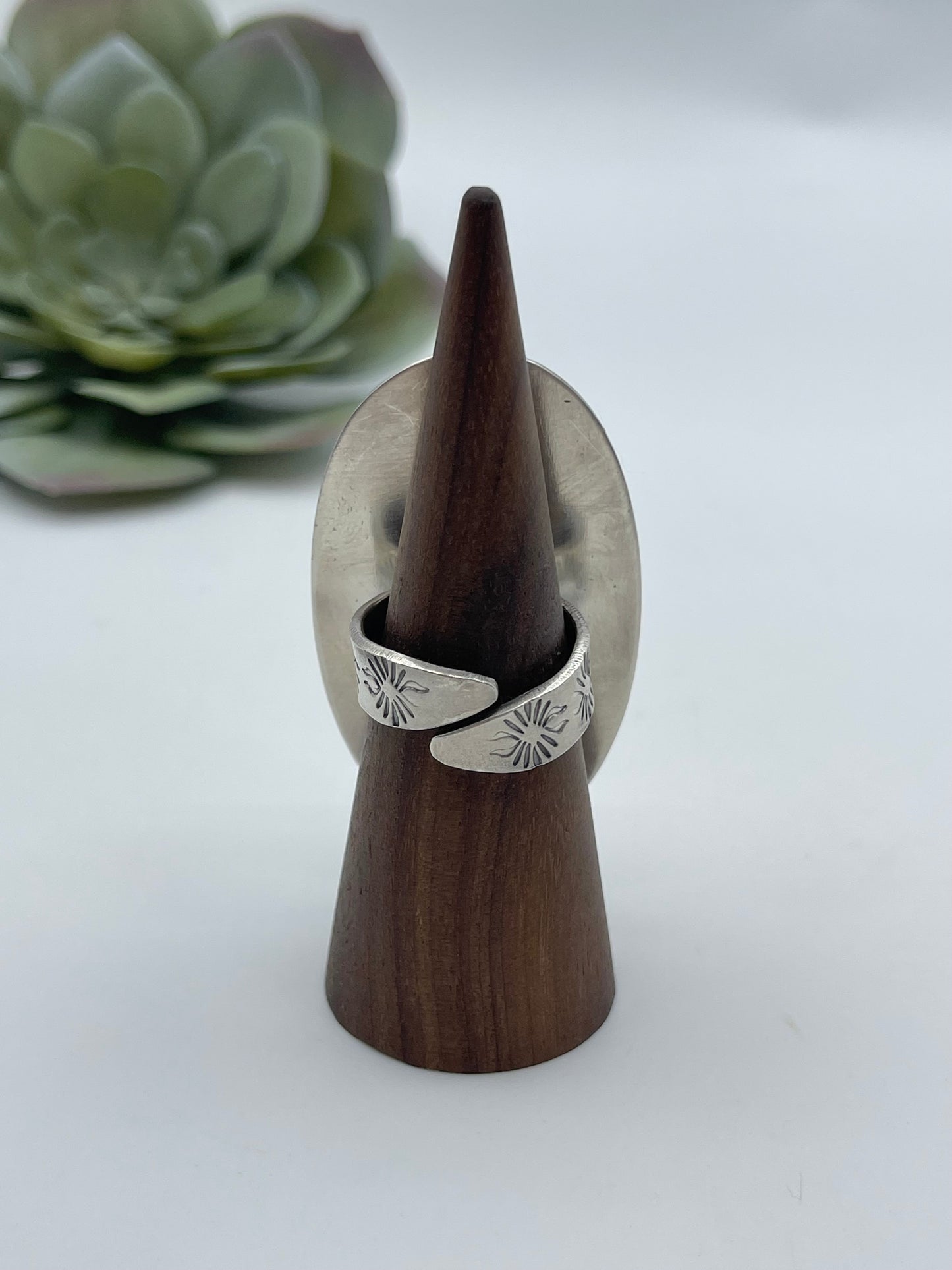 Adjustable Rhodochrosite Ring by Jeff Largo, Navajo