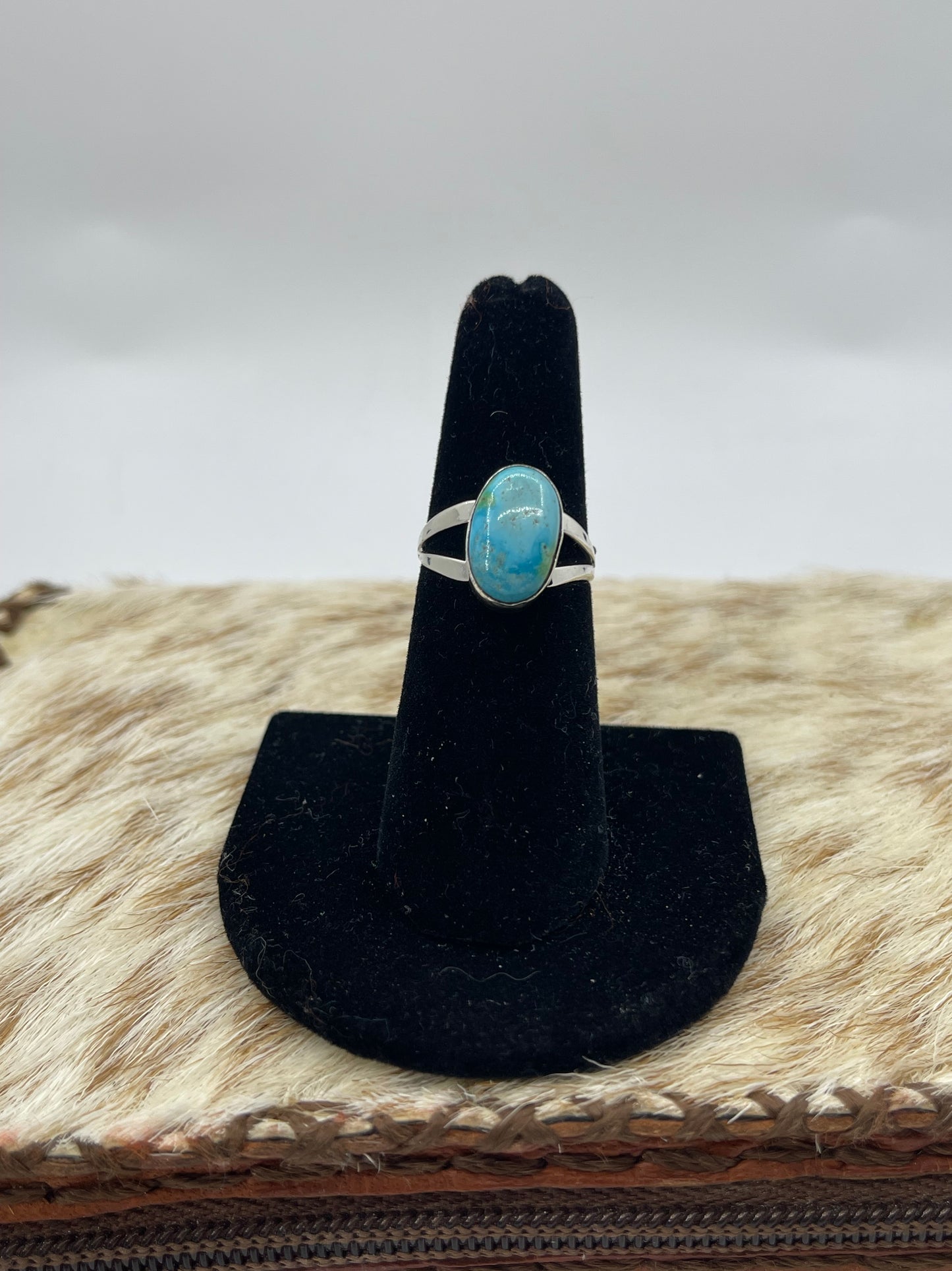 Sonoran Gold Turquoise Ring by Jerold Joe, Navajo ( Color Varies )