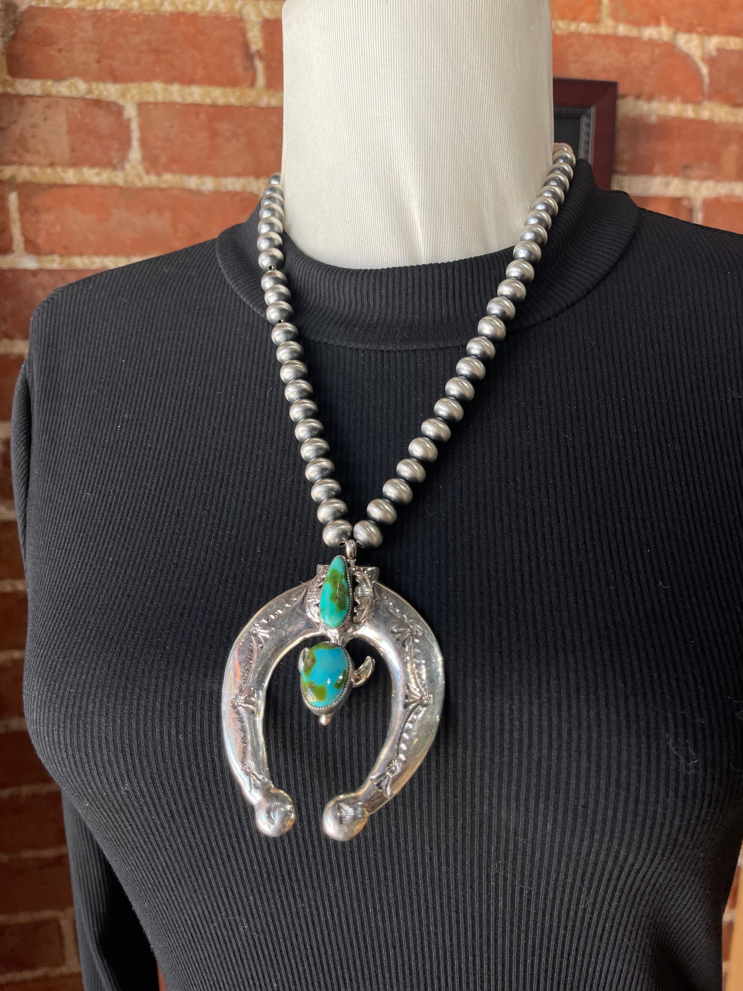 20” 10mm Sonoran Gold Naja Necklace by Patrick Yellowhair
