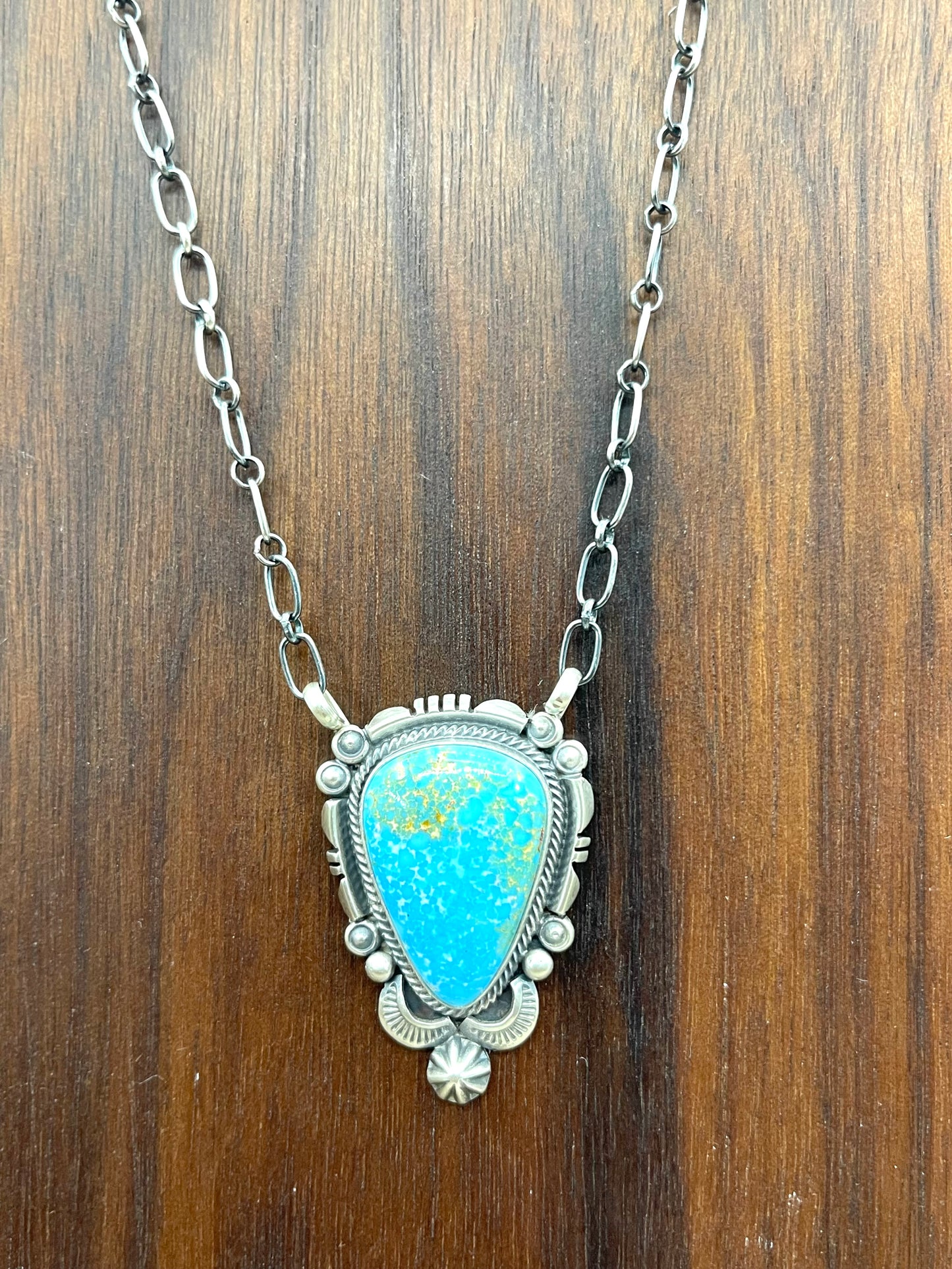 18" Sonoran Gold Necklace by Daniel Benally, Navajo