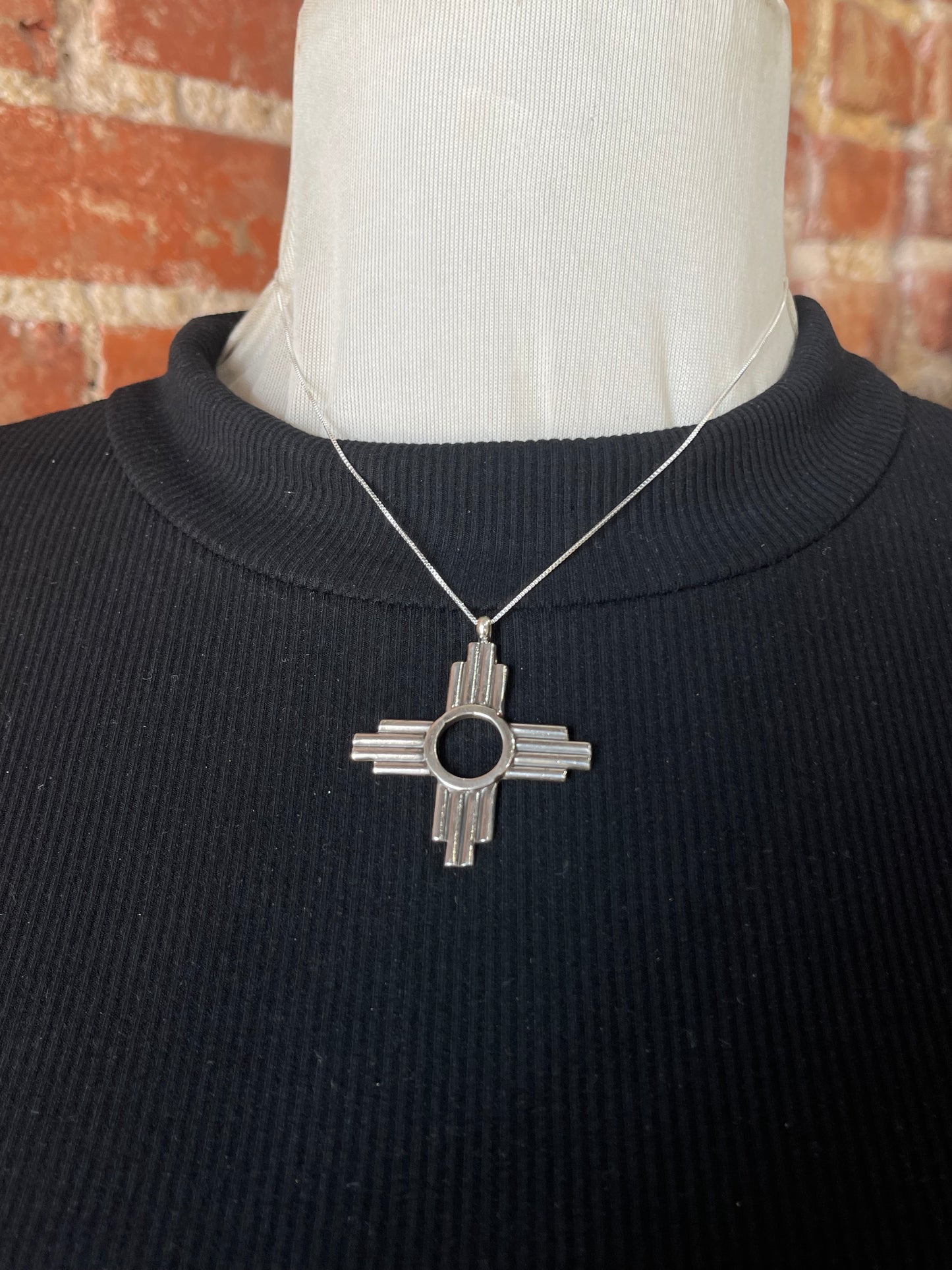 Zia Symbol By Sonyei Coho, 16" Navajo