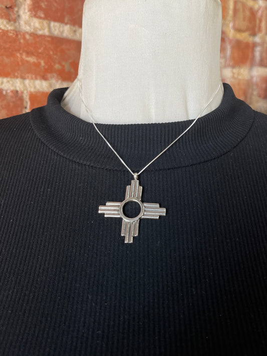 Zia Symbol By Sonyei Coho, 16" Navajo