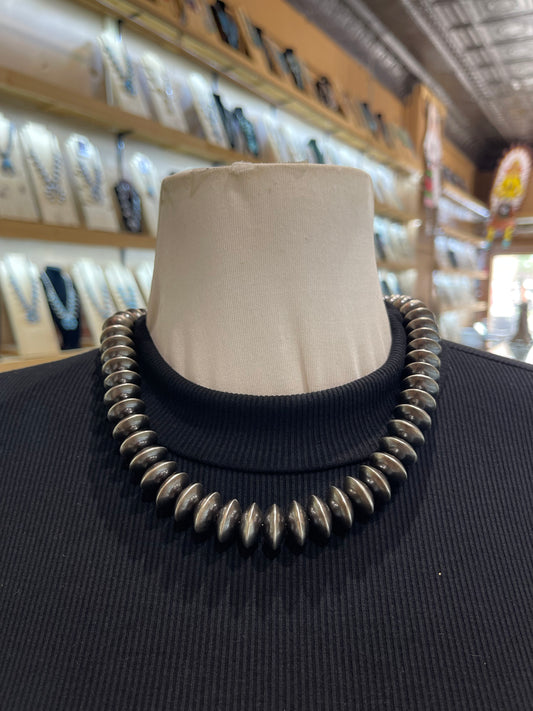 20" 15mm Handmade Navajo Pearls