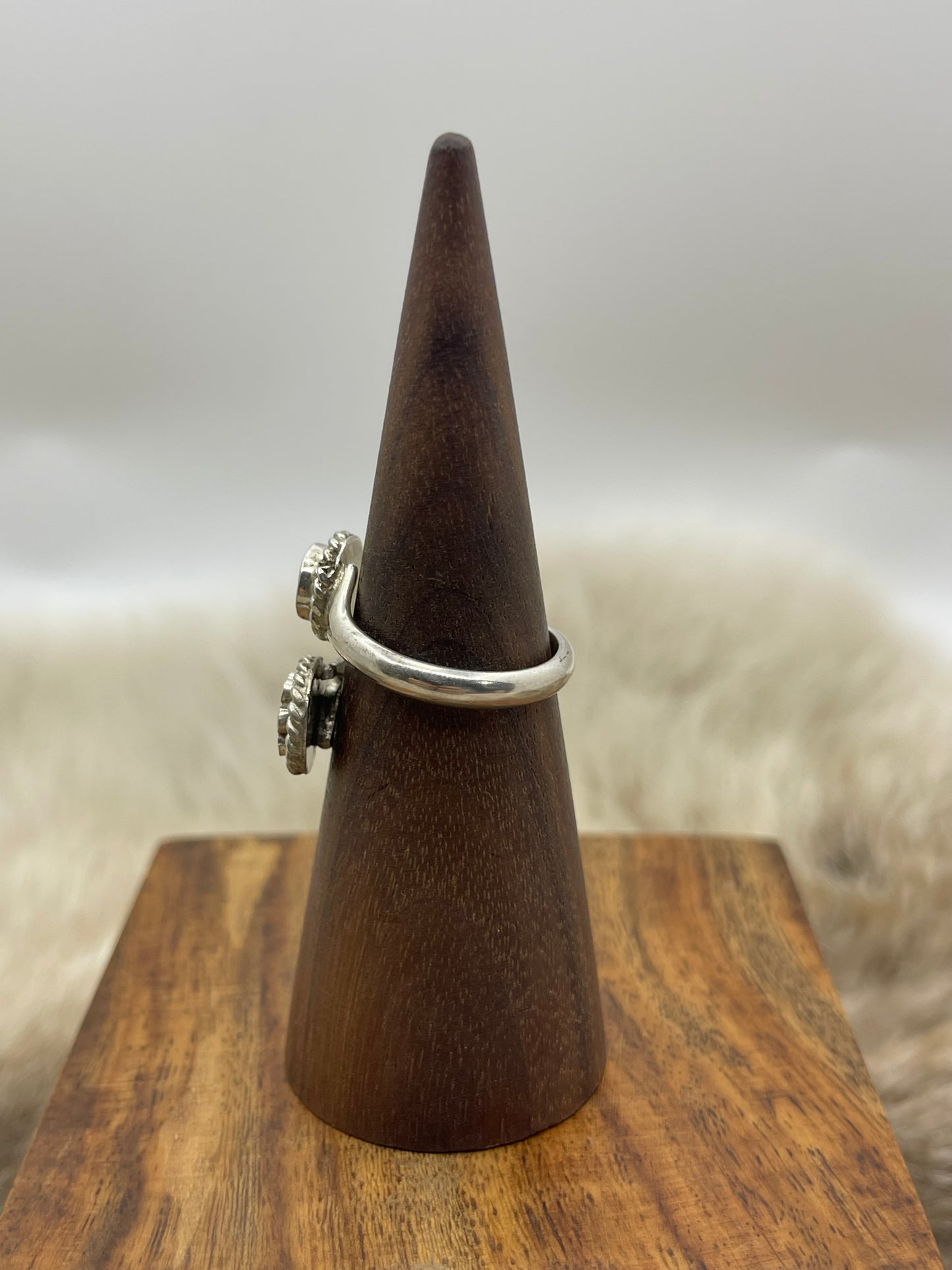 Adjustable 7.0-12.0 Red Coral Ring By Devin Quam, Zuni