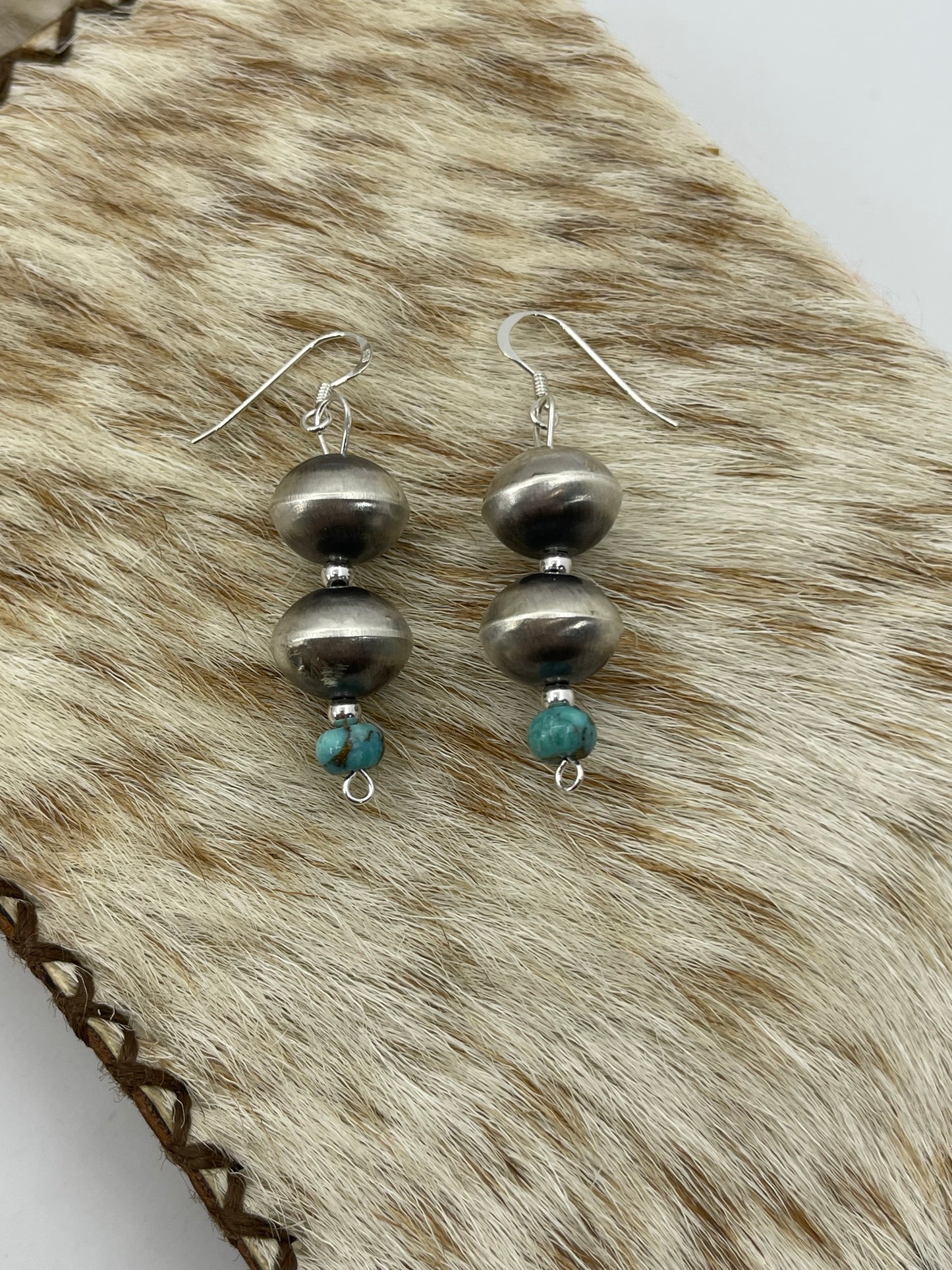 32" 24mm Handmade Set Navajo Pearls by Sharon Cooley, Navajo