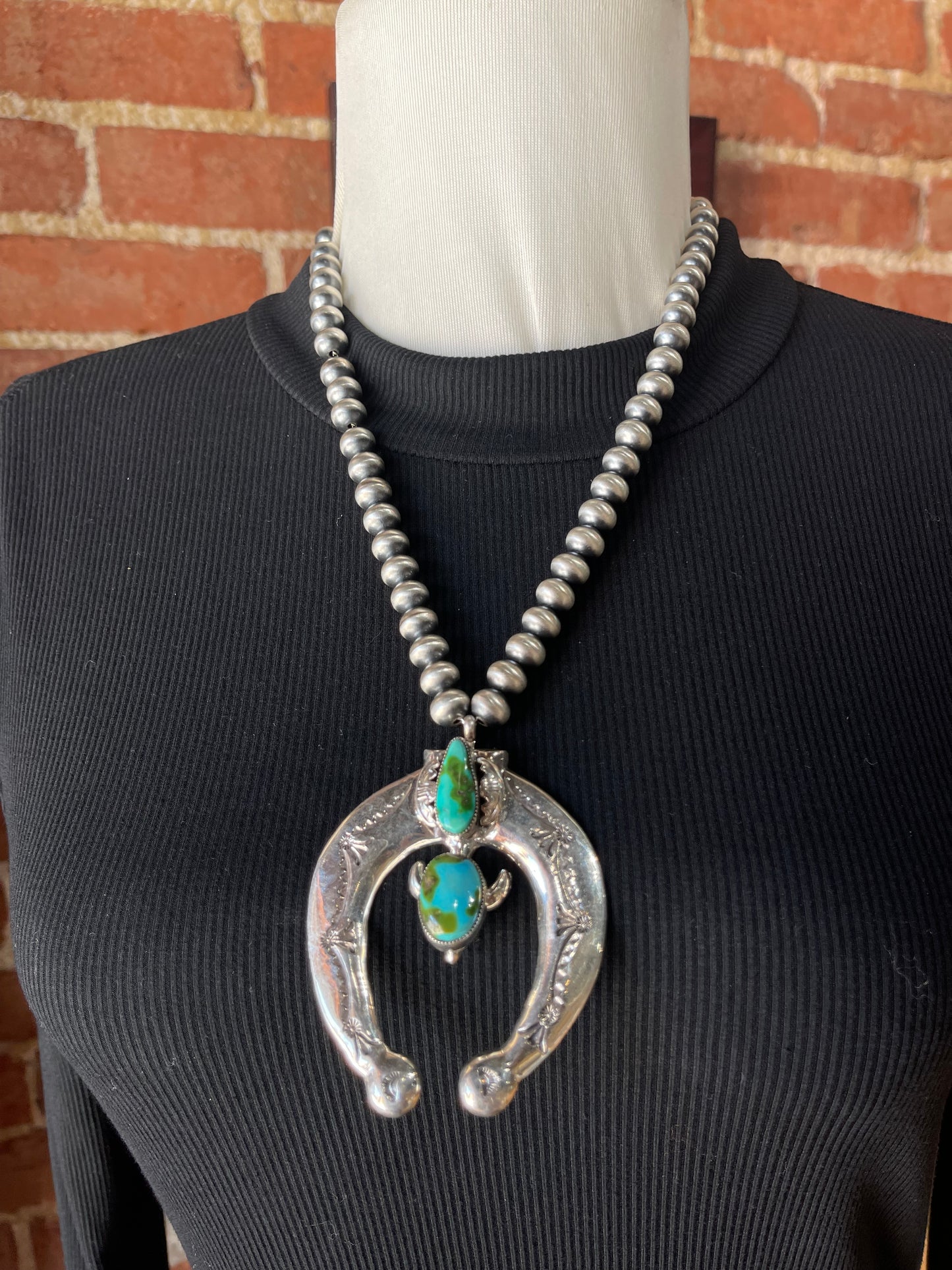 20” 10mm Sonoran Gold Naja Necklace by Patrick Yellowhair