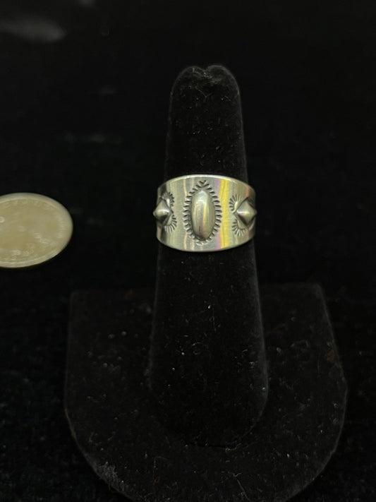 Stamped Sterling Silver Ring