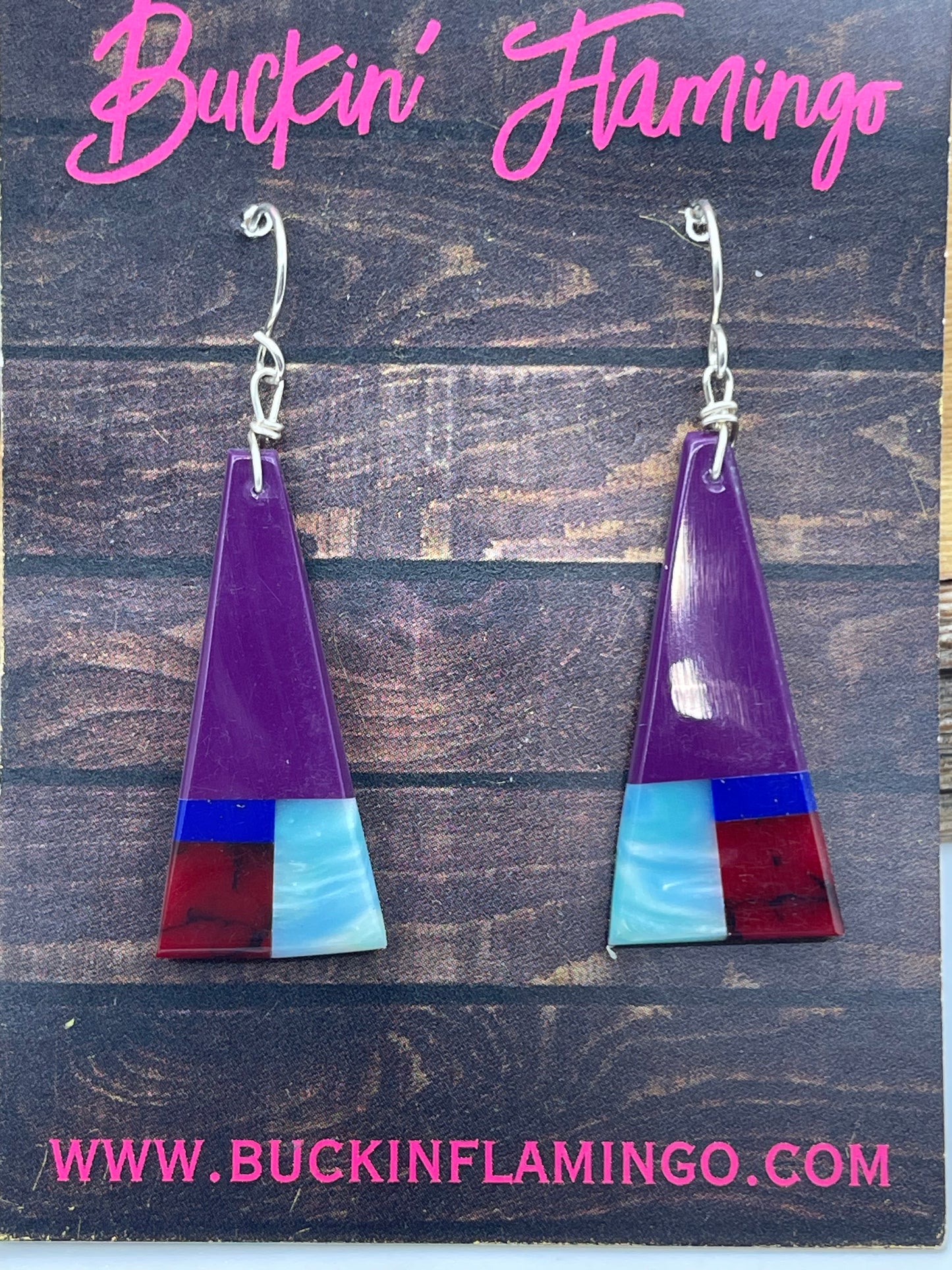 2" Sugilite Dangle Earrings