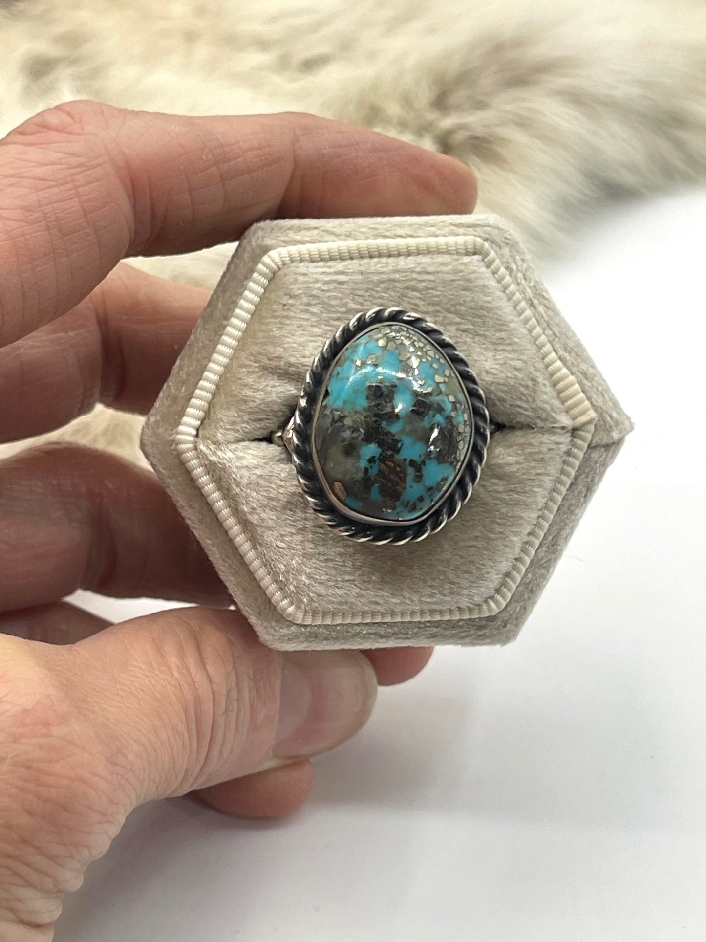 5.5 Cripple Creek Turquoise Ring