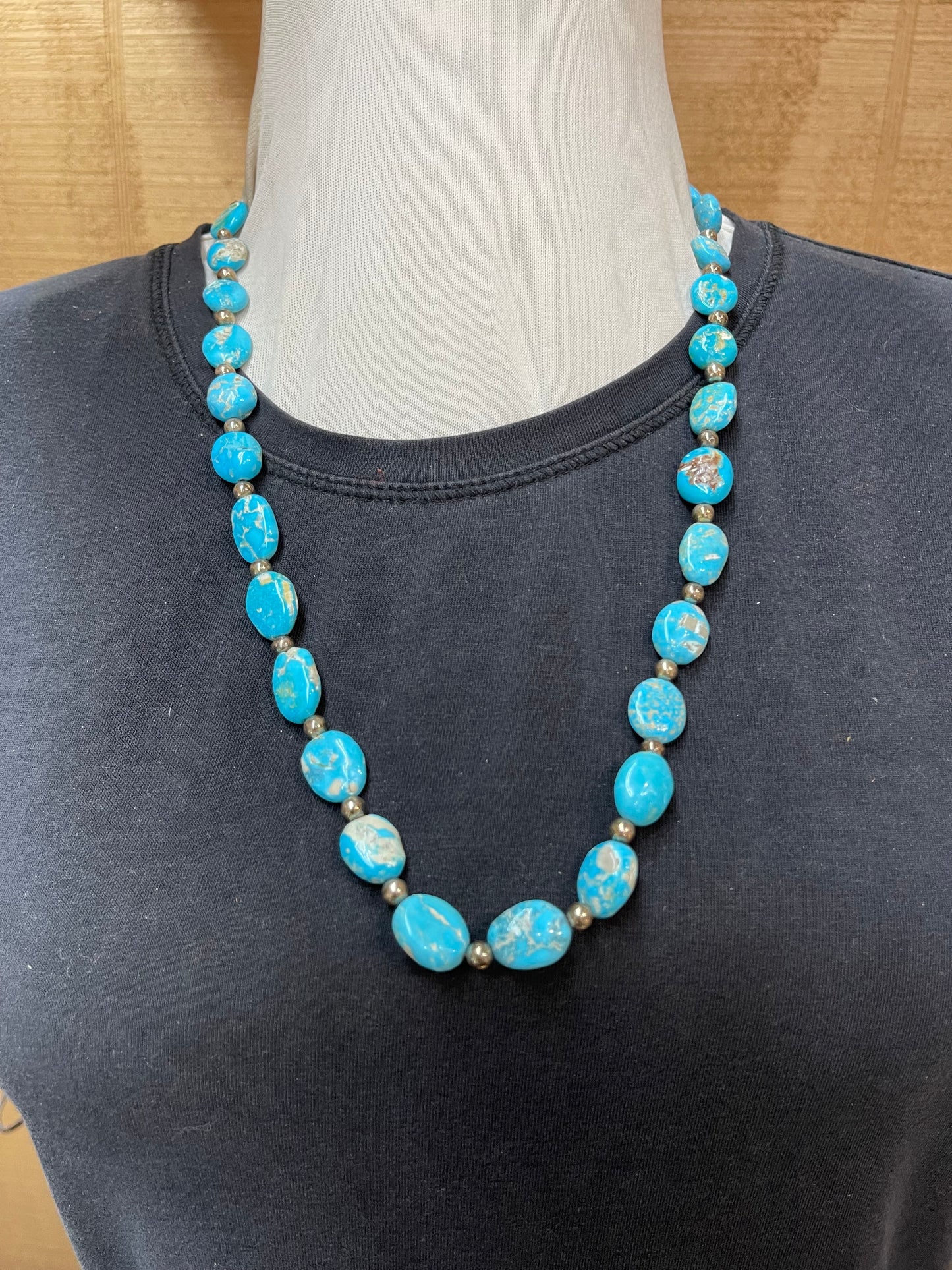 Sonoran Gold Turquoise Nugget Necklace