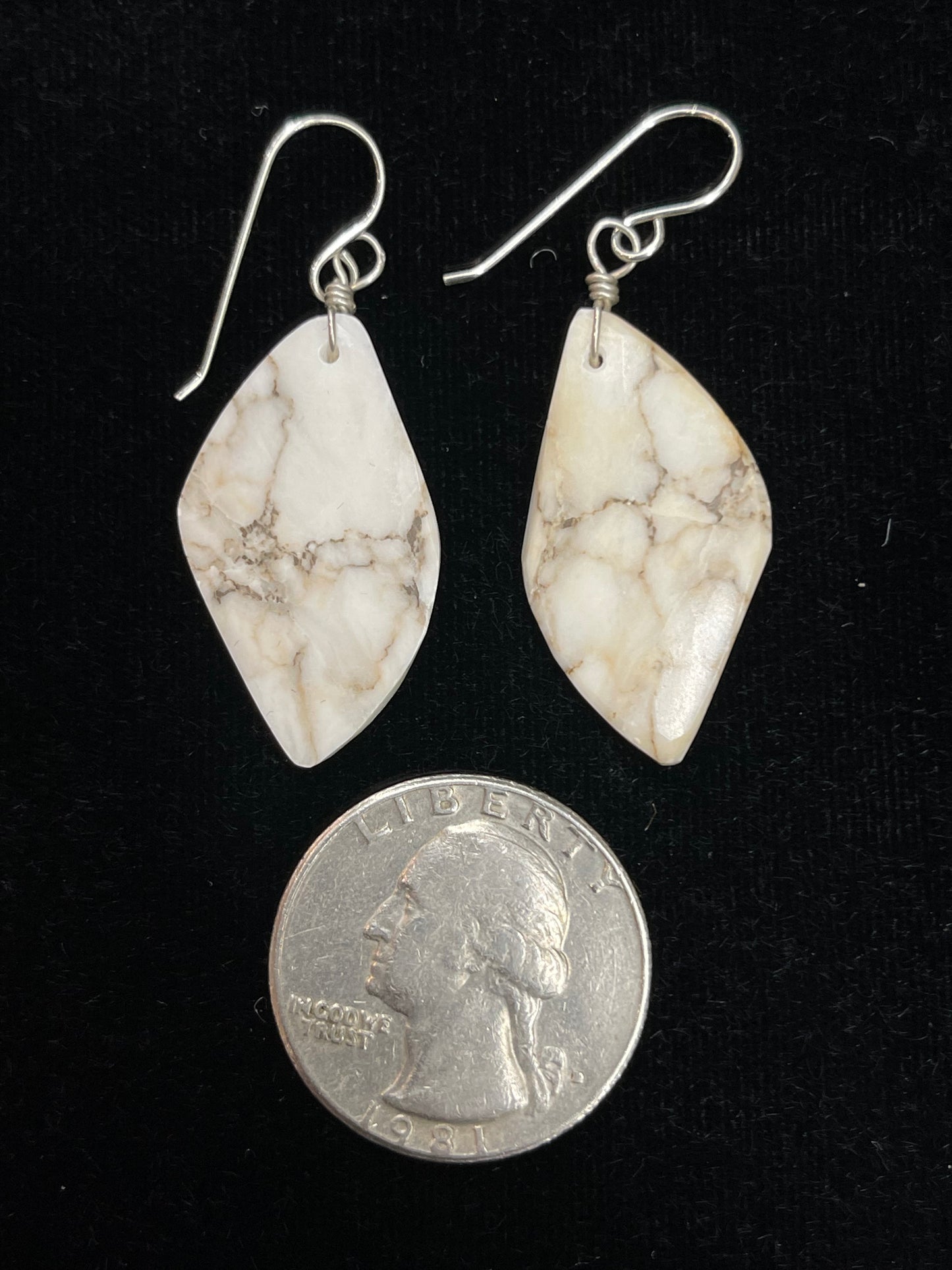 Wild Horse Slab Dangle Earrings