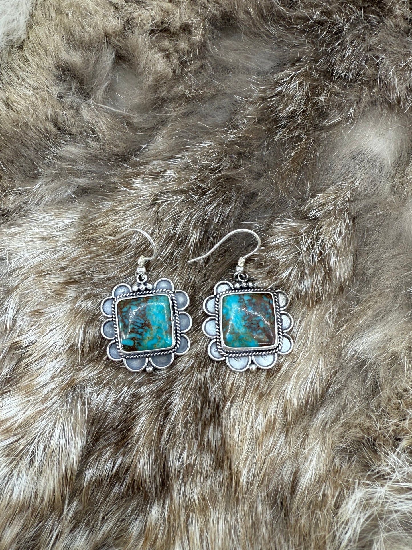 Royston Turquoise Dangle Earrings