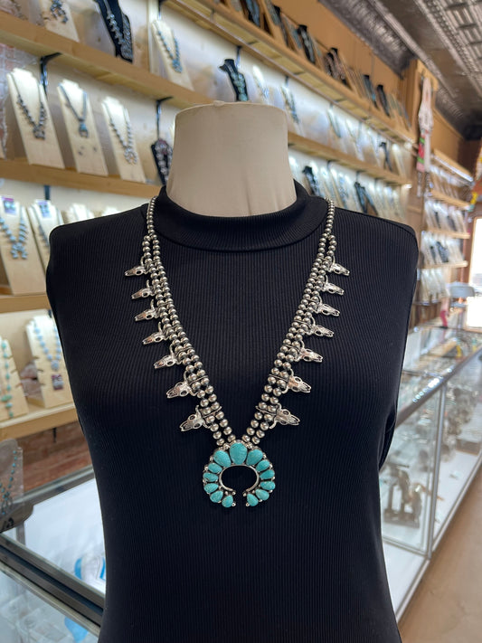 26”+3.5” Naja Blue by Jimmy Garcia, Navajo