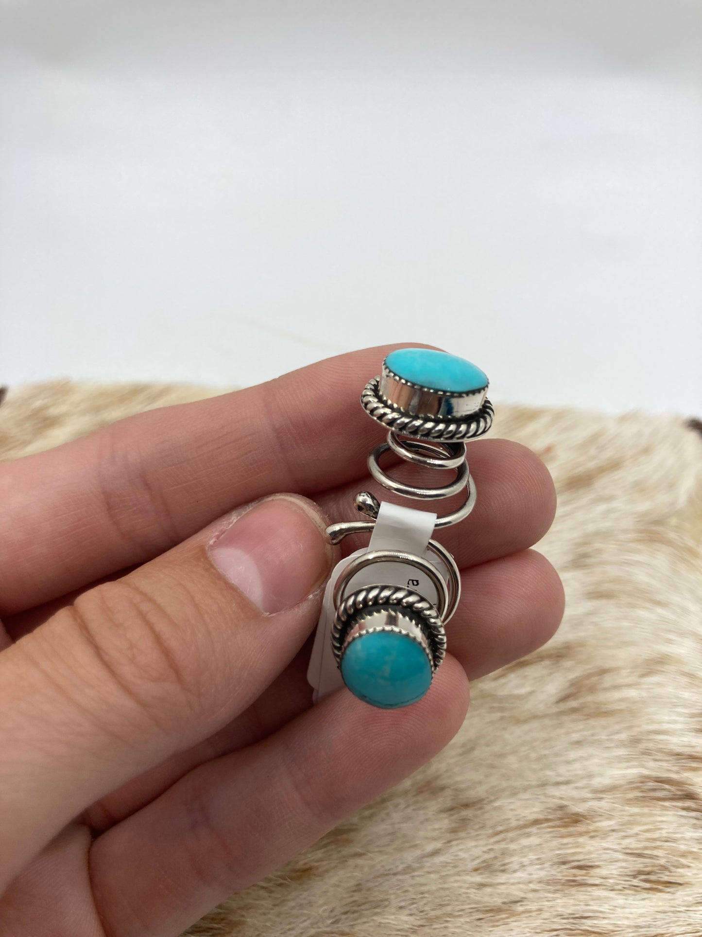 Set of 2 Turquoise Hair Pin by Callandra Tulley, Navajo