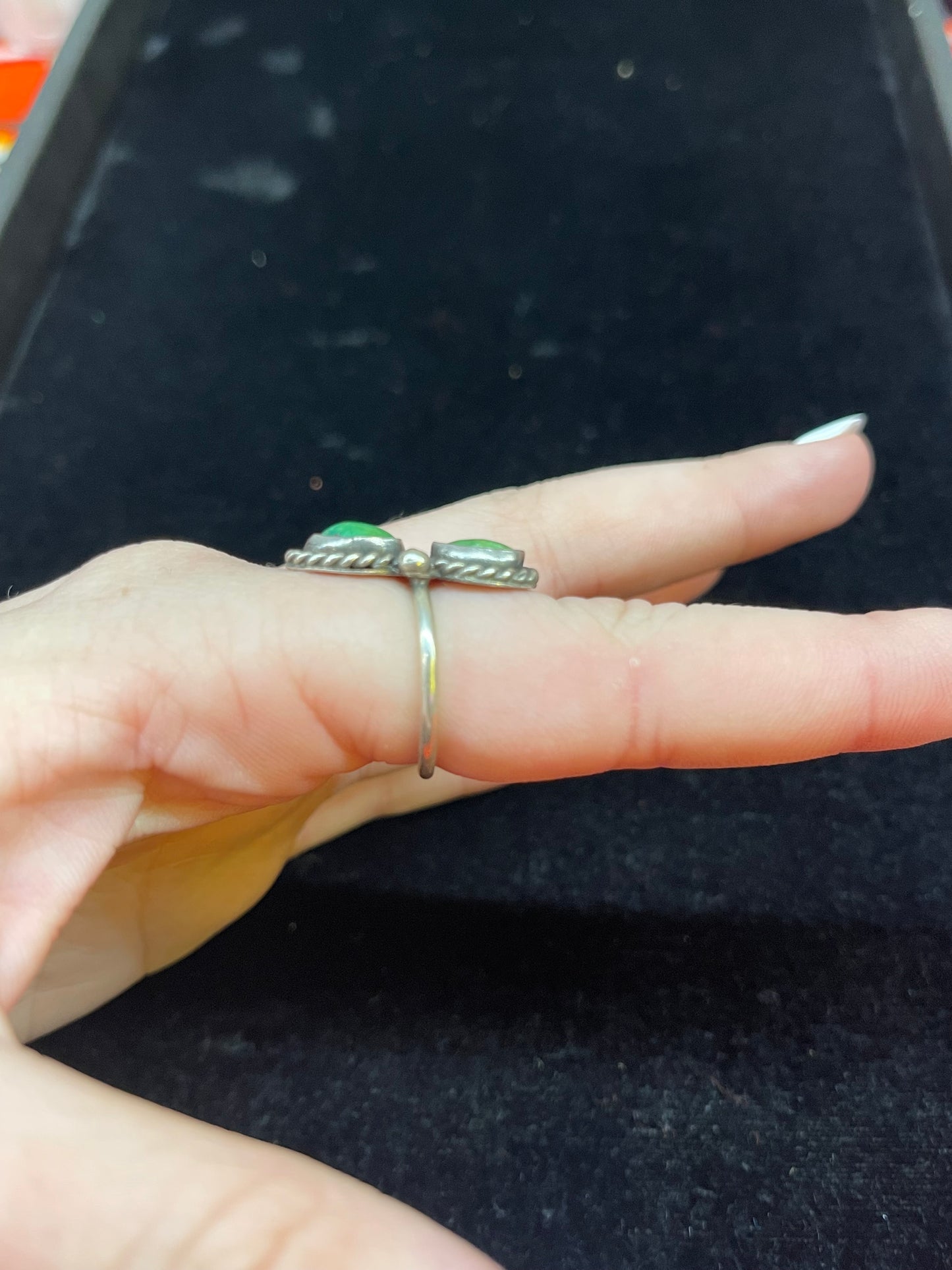 2 Stone Sonoran Gold Turquoise Ring