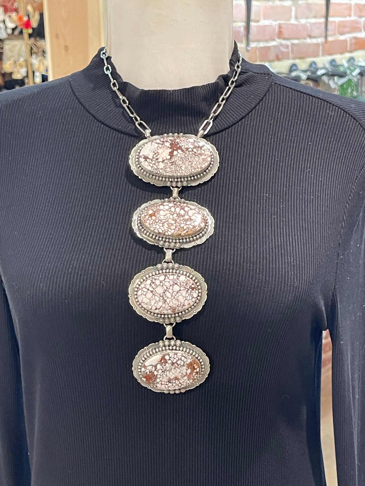 15" + 9" Long Drop Wildhorse Lariat Necklace