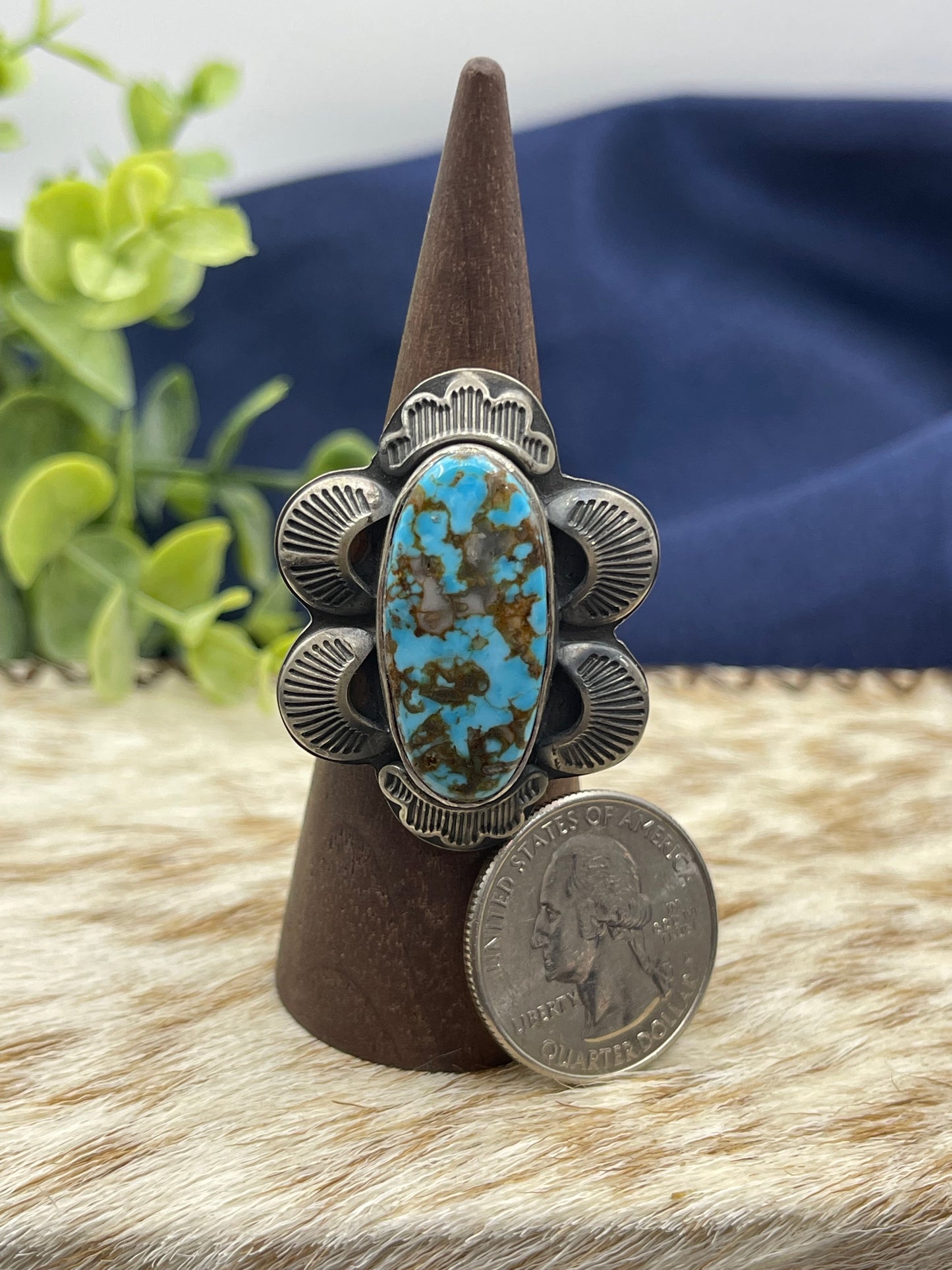 10.0 Kingman Turquoise Ring