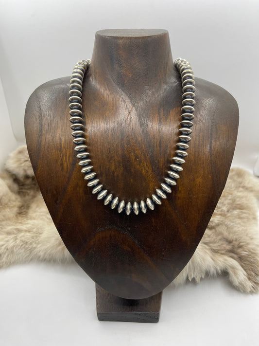 16” 11 mm Handmade Rondelle by Bryannen Halwood, Navajo