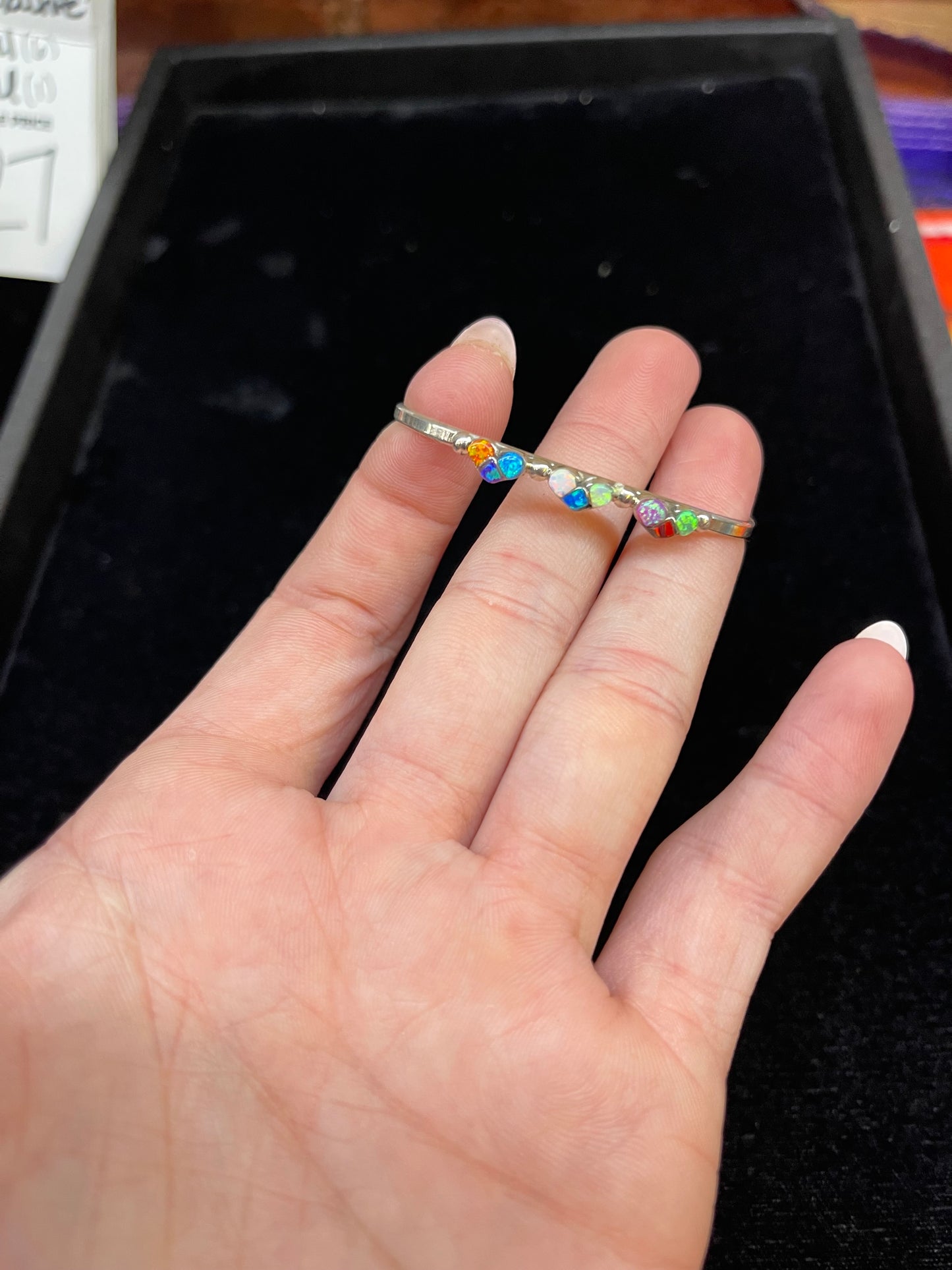 Multi-Opal Baby Cuff