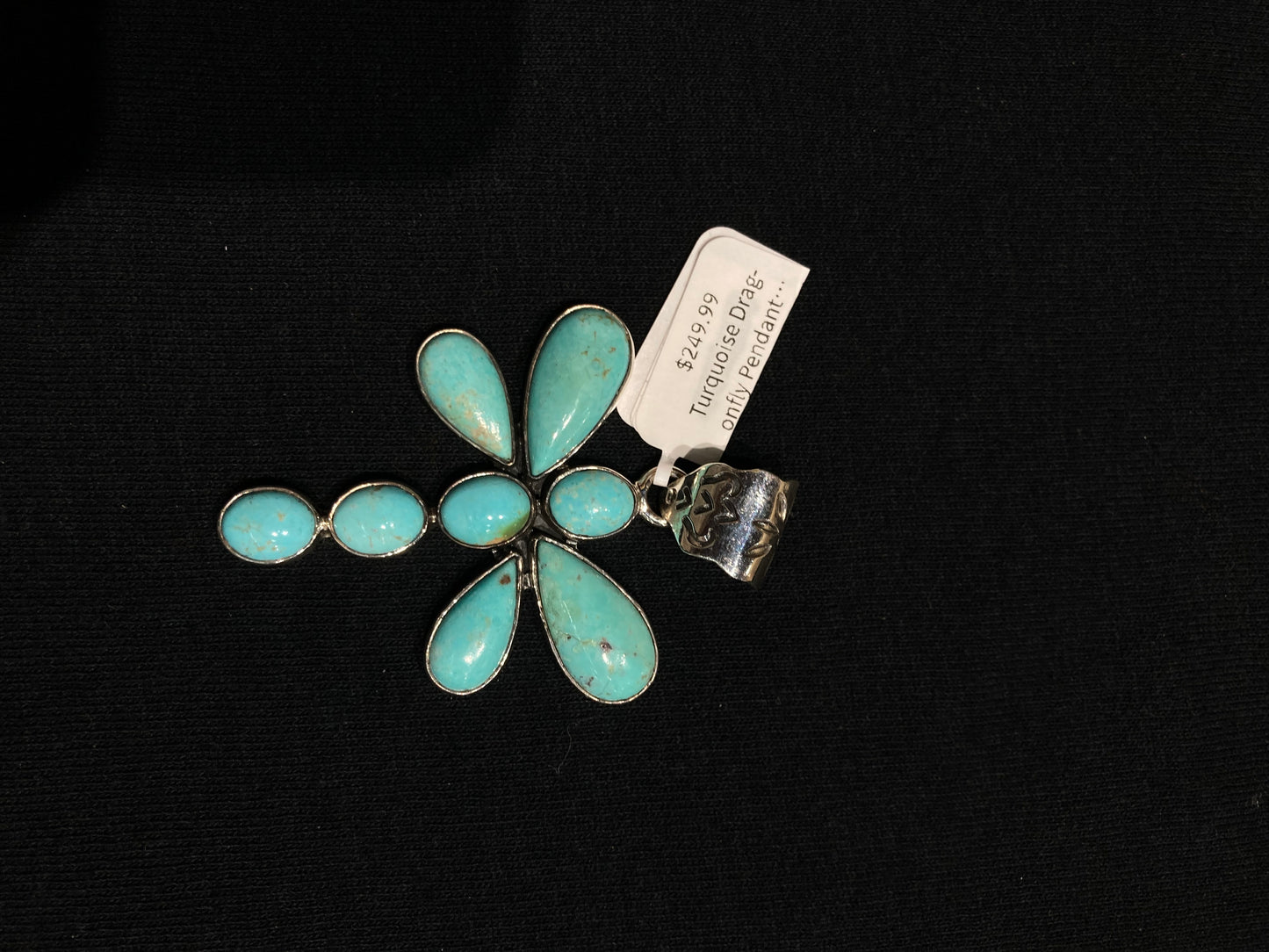 Turquoise Dragonfly Pendant with an 8mm Bale